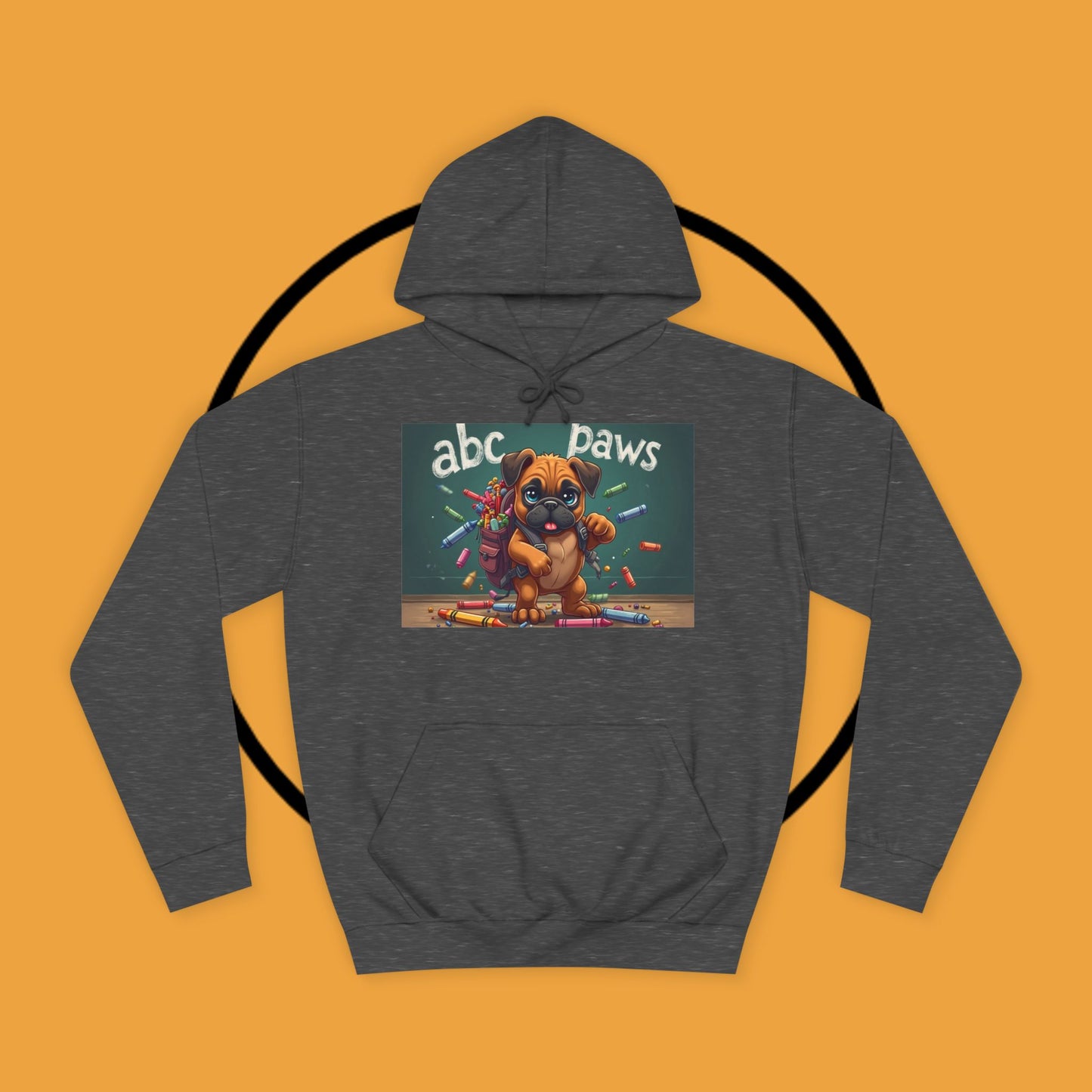 ABC Paws School Boxer Puppy Hoodie | Back to School Dog Gift | Teacher Pet Apparel | Educational Fun