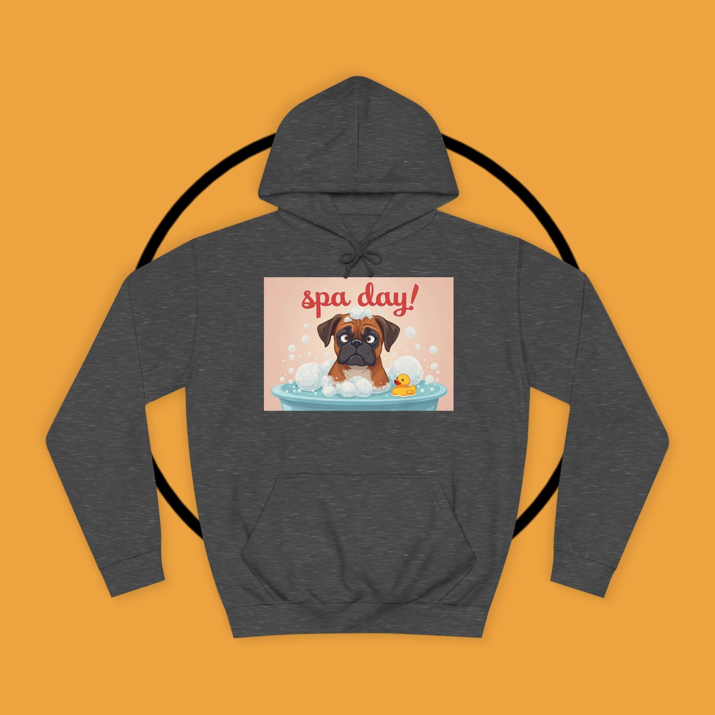 Spa Day Boxer Dog Hoodie | Self-Care Relaxation Gift | Pamper Day Pet Apparel | Wellness Vibes