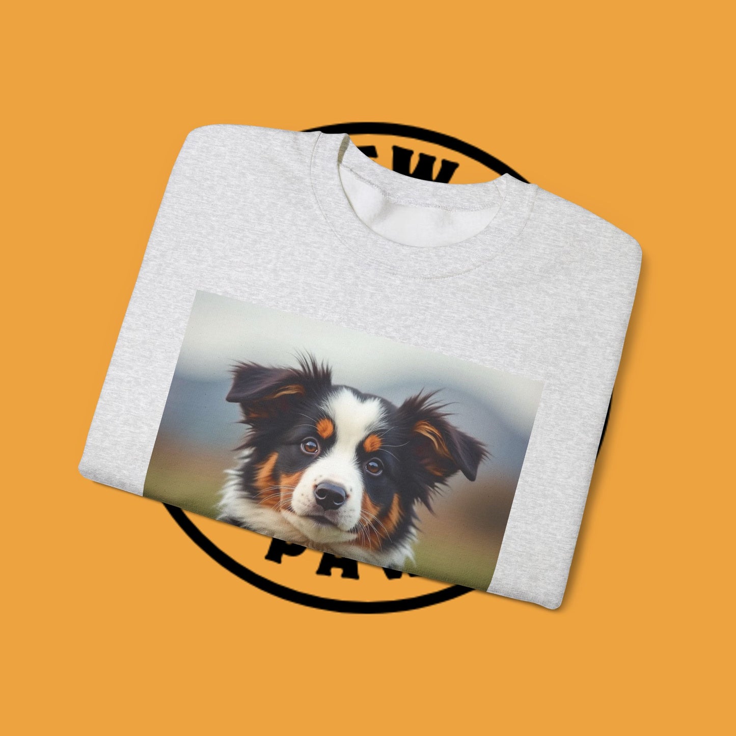 Photographer Dog Crewneck Sweatshirt - Cute Puppy with Vintage Camera Design | Photography Lover Gift
