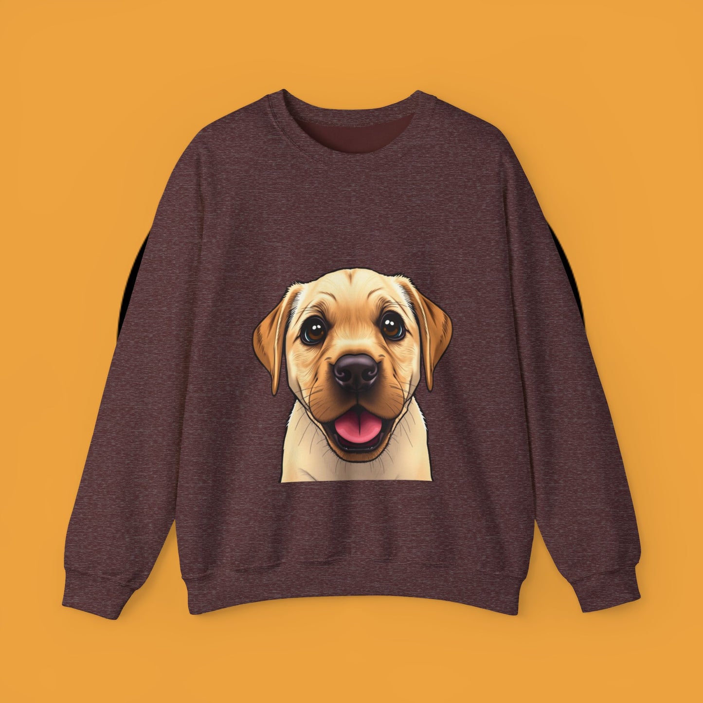 Labrador Puppy Crewneck Sweatshirt - Cartoon Dog Digital Art