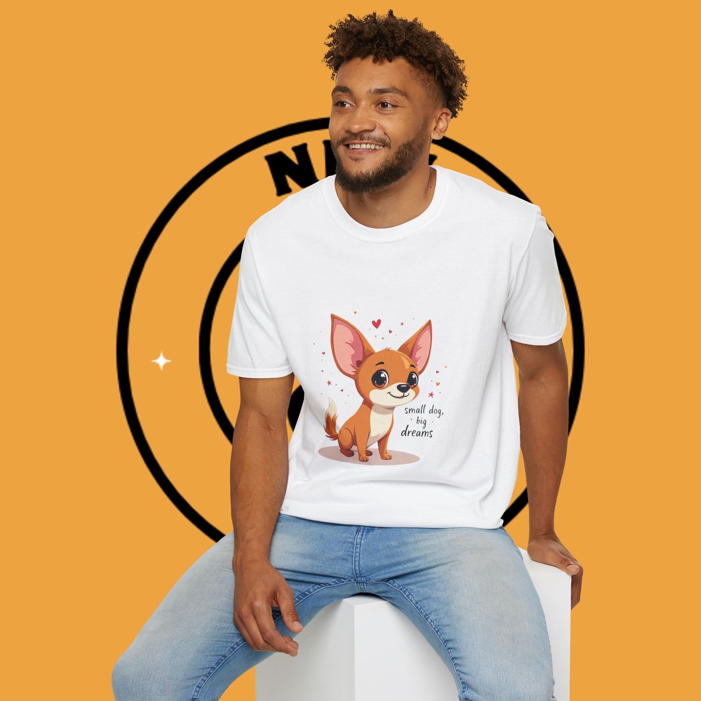 Small Dog Big Dreams Chihuahua T-Shirt - Inspirational Quote Pet Lover Tee | Motivational Puppy Shirt