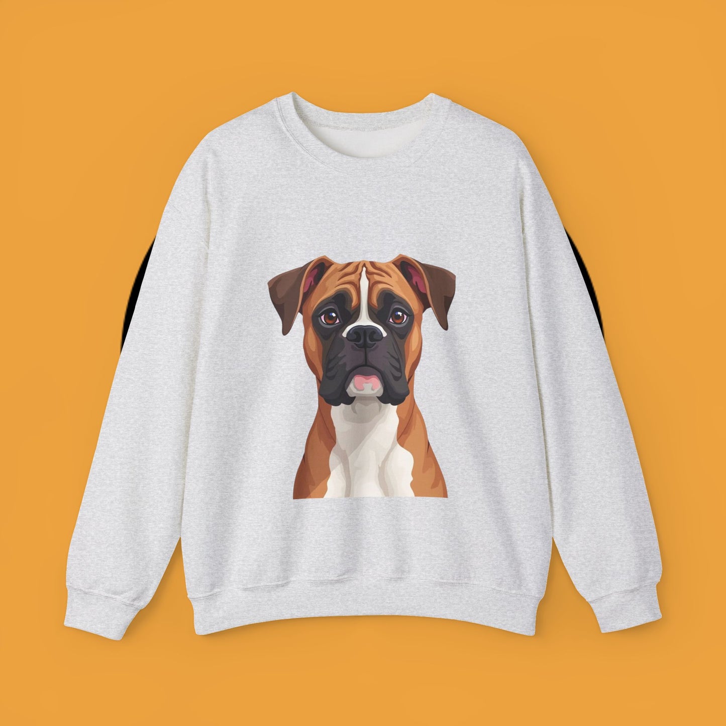 Classic Boxer Dog Portrait Crewneck Sweatshirt | Elegant Dog Lover Gift | Minimalist Boxer Art