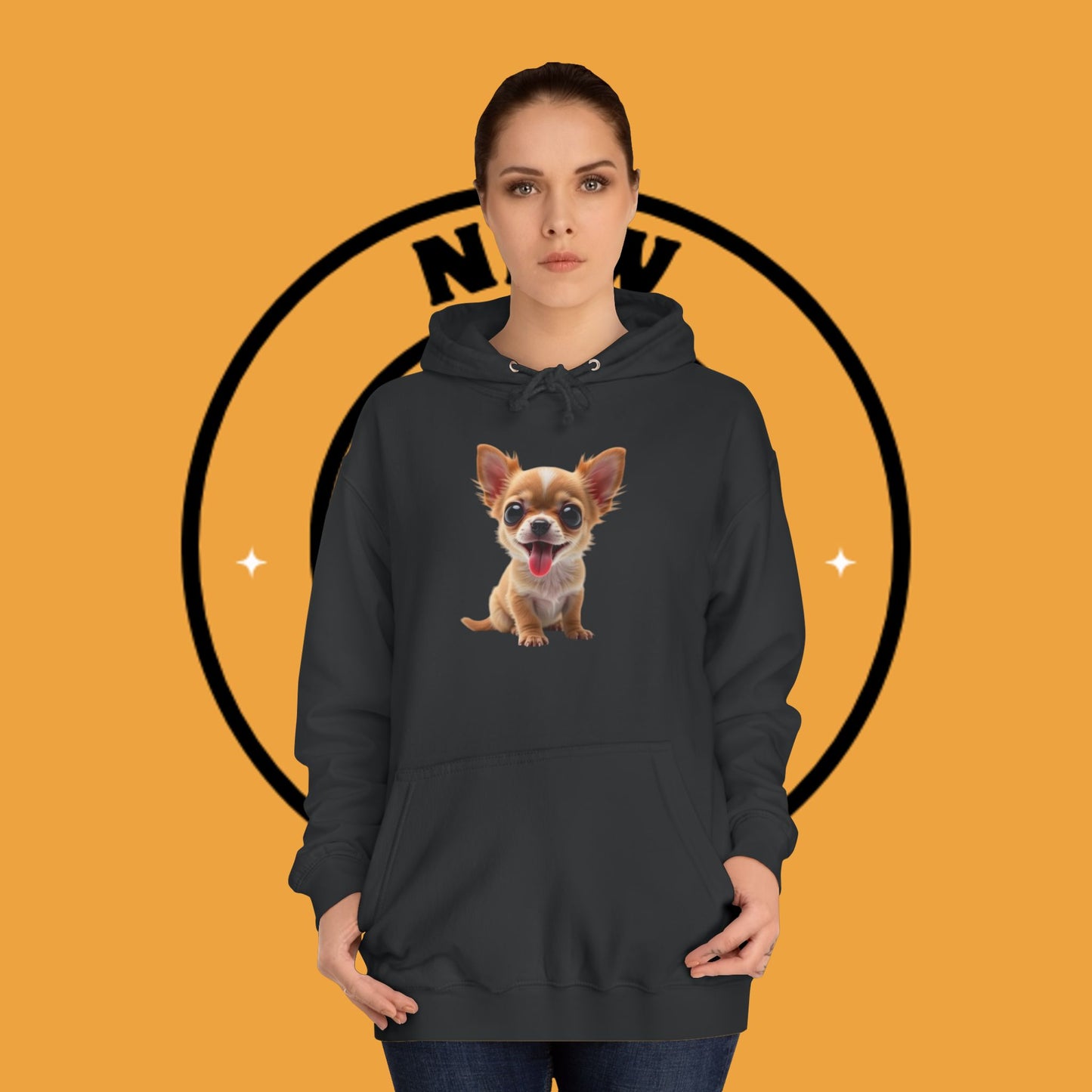 Adorable Chihuahua Puppy Hoodie - Cute Dog Lover Pullover Sweatshirt