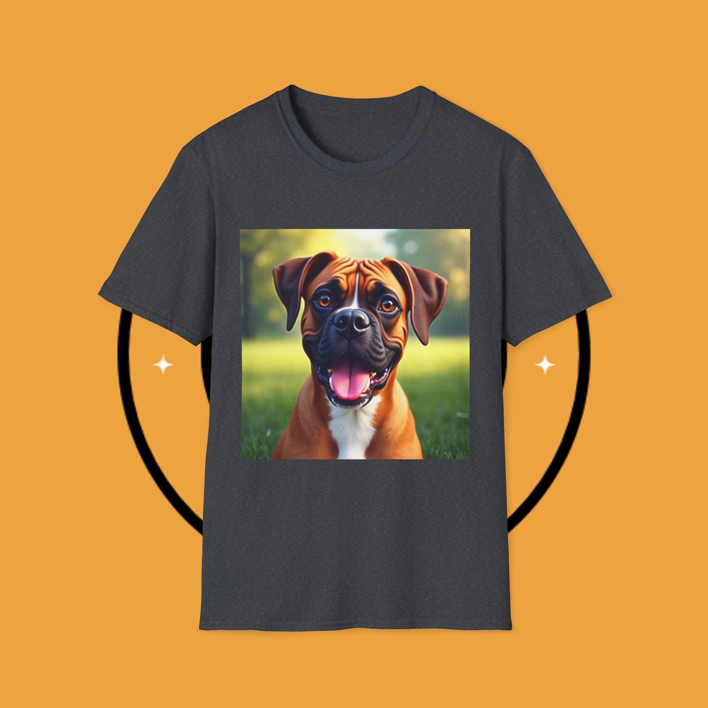 "Happy Boxer Pure Joy" Premium T-Shirt / Smiling Puppy Joy Tee Gift