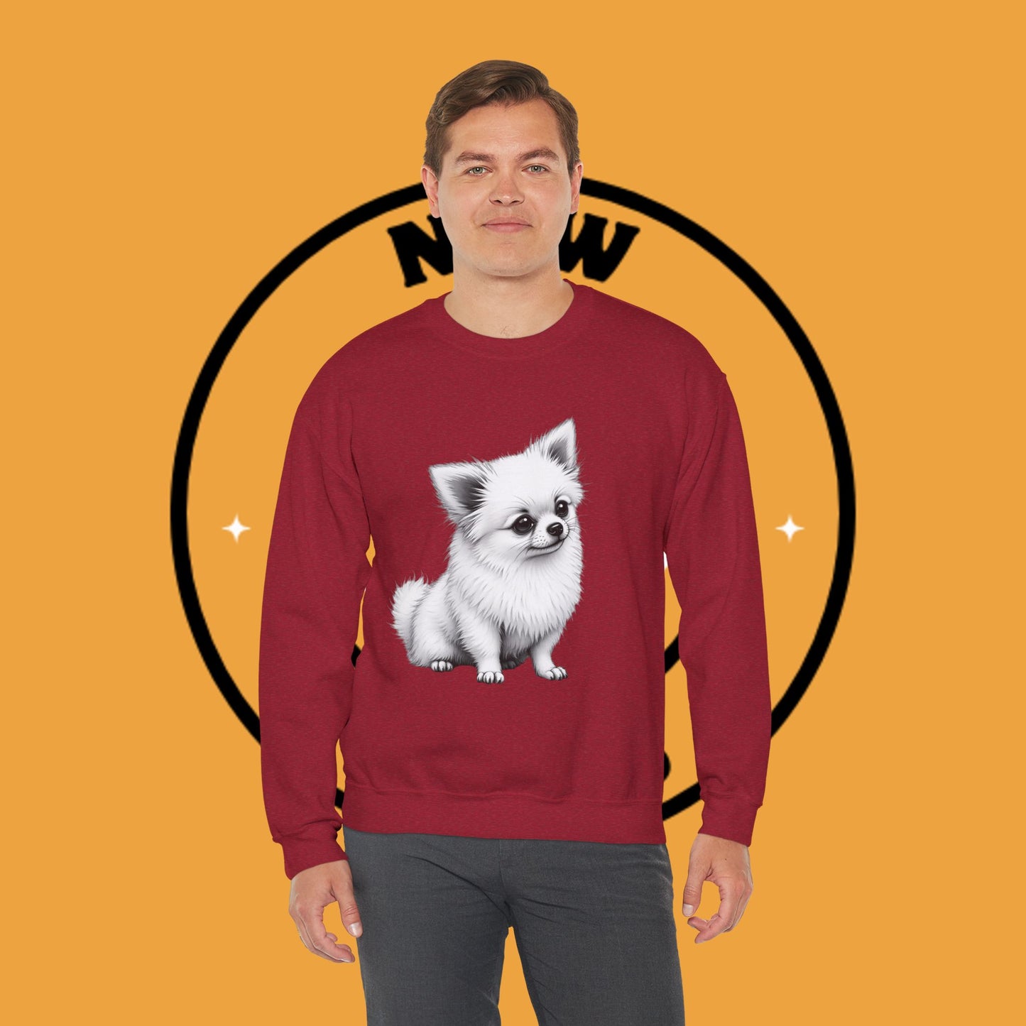 Classic Chihuahua Sketch Sweatshirt | Black White Dog Portrait | Artistic Pet Lover Gift