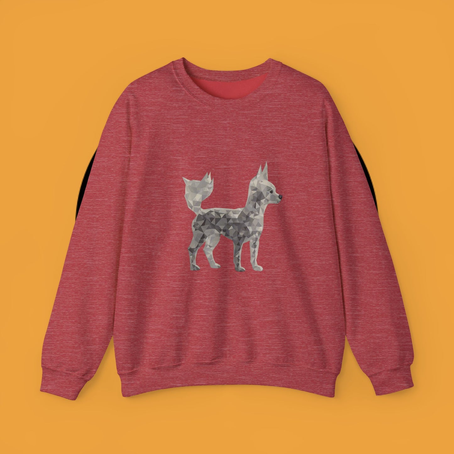 Geometric Chihuahua Sweatshirt | Low Poly Dog Art Crewneck | Modern Pet Lover Gift