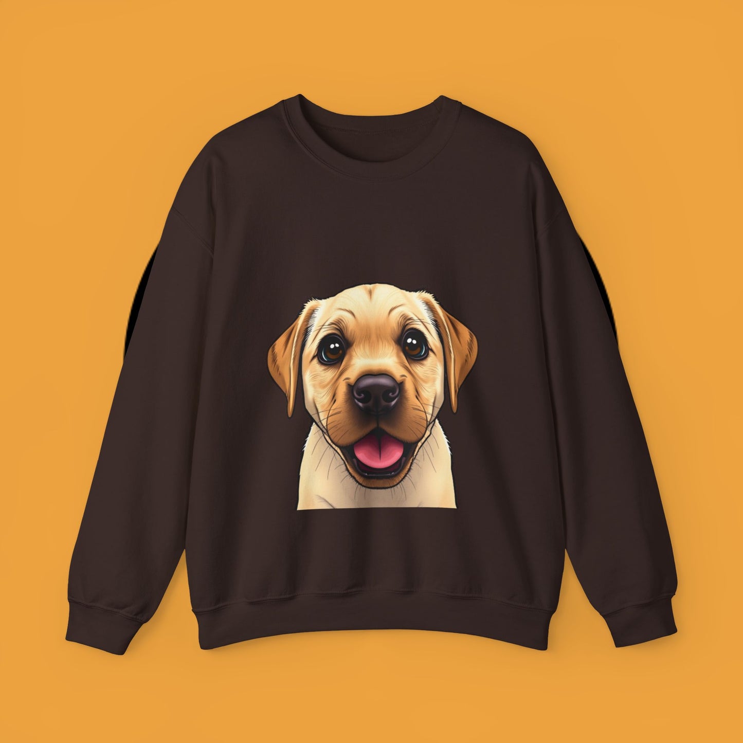 Labrador Puppy Crewneck Sweatshirt - Cartoon Dog Digital Art