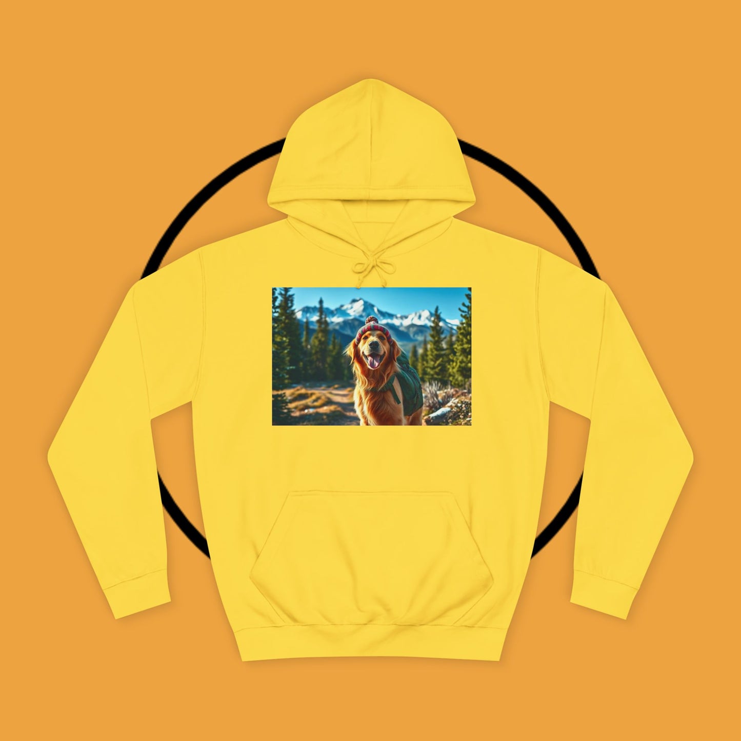 Adventure Awaits – Golden Retriever Mountain Hike Hoodie - Unisex Hoodies