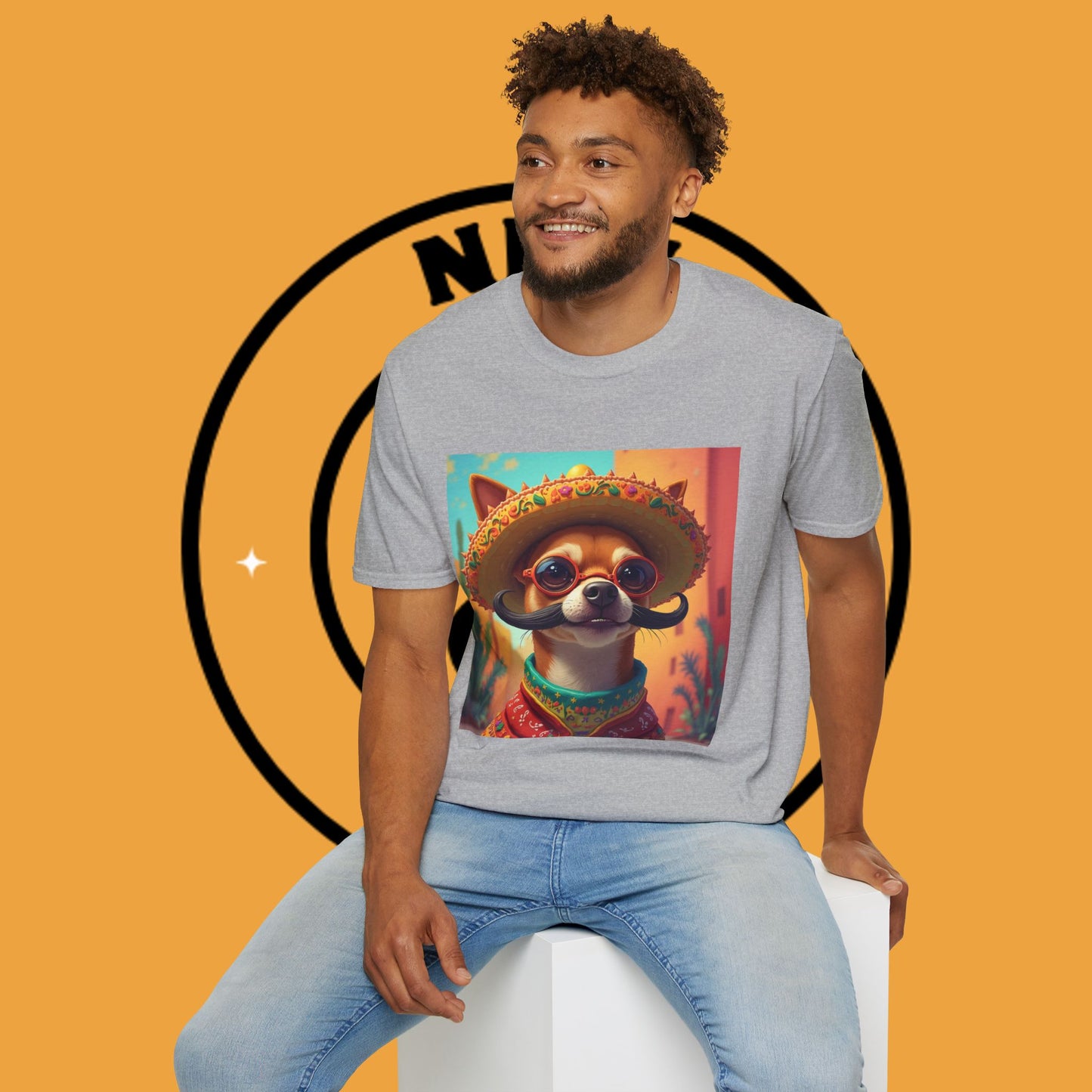 Mexican Mariachi Chihuahua T-Shirt - Cinco de Mayo Dog Art - Festive Sombrero Pet Tee - Cultural Celebration Shirt