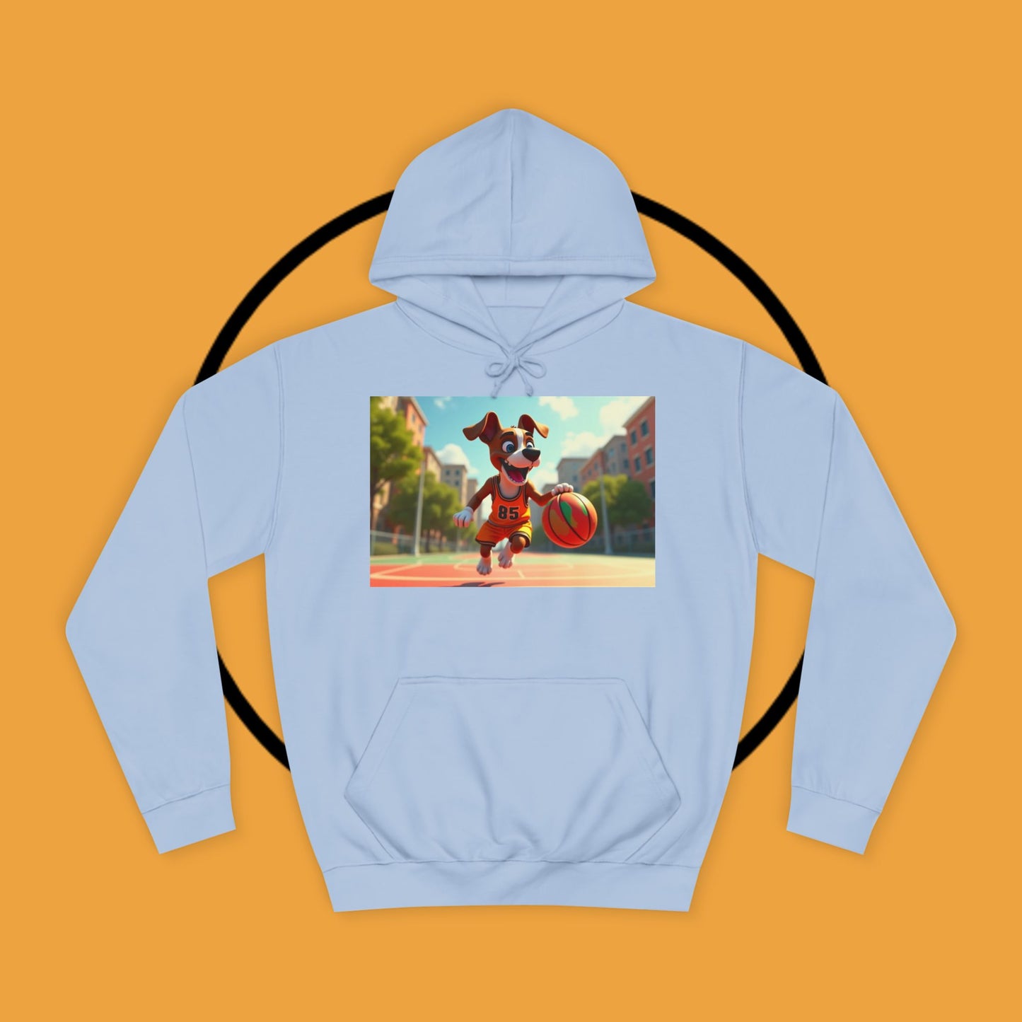 Basketball Boxer Dog #85 Hoodie | Sports Athletic Pet Apparel | Basketball Fan Gift | Team Spirit