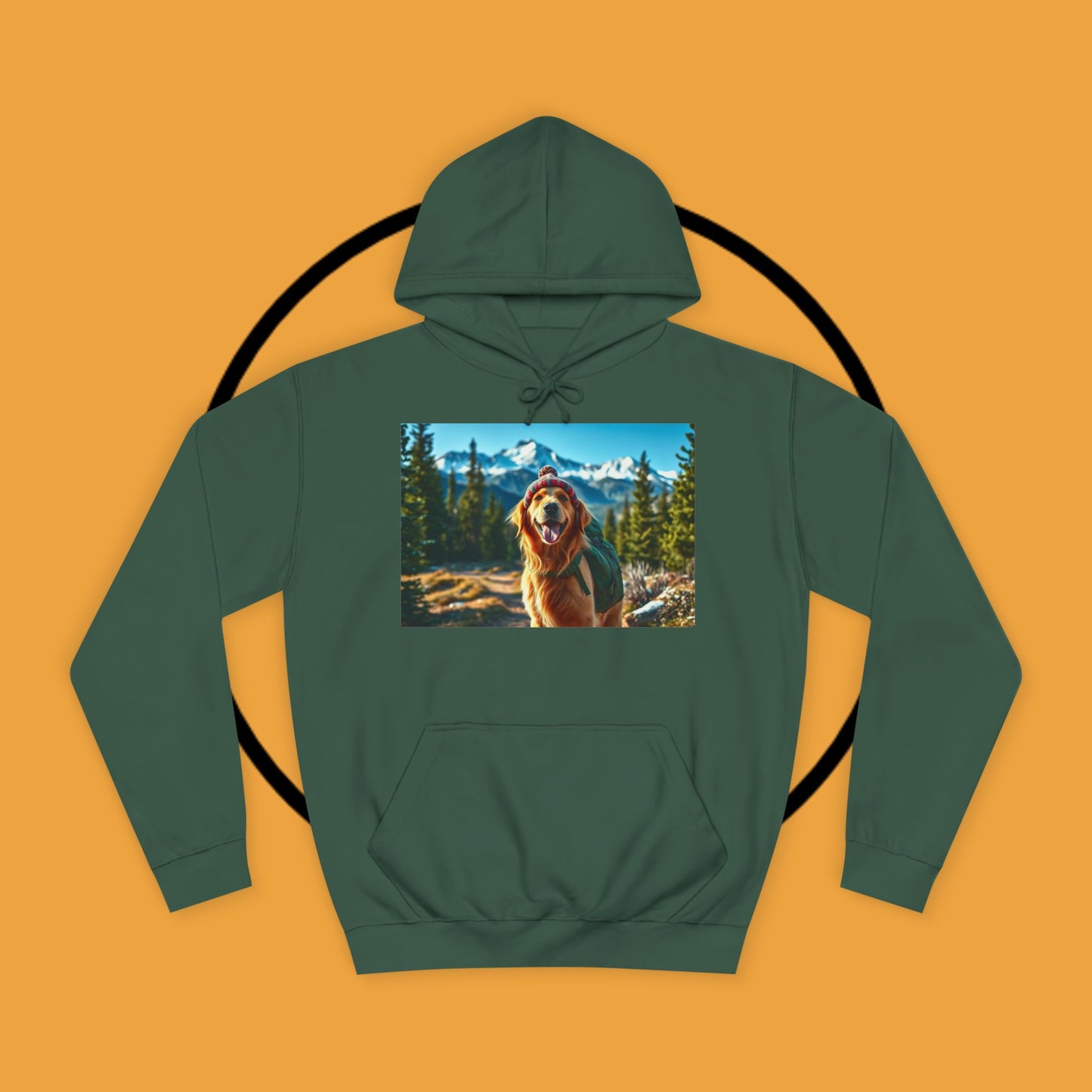 Adventure Awaits – Golden Retriever Mountain Hike Hoodie - Unisex Hoodies