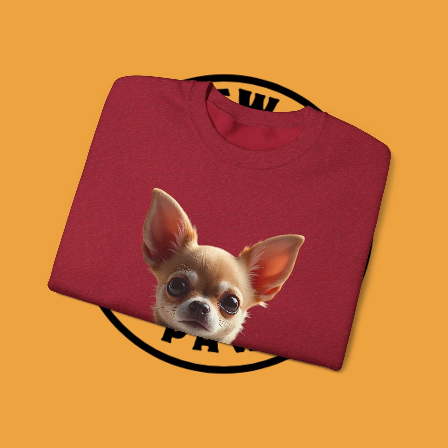 Luxury Chihuahua Sweatshirt | Premium Designer Dog Portrait | High-End Pet Lover Fashion
