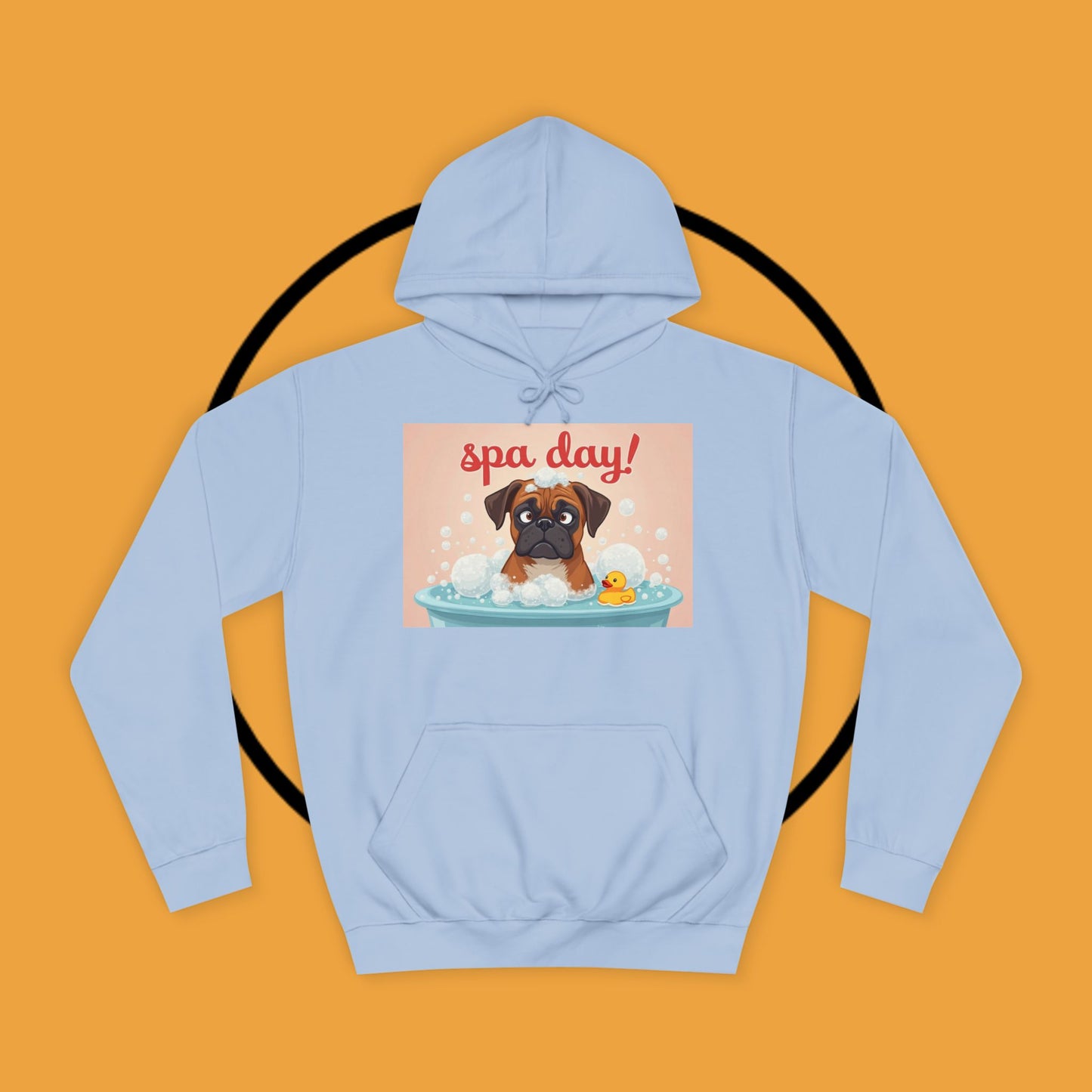 Spa Day Boxer Dog Hoodie | Self-Care Relaxation Gift | Pamper Day Pet Apparel | Wellness Vibes
