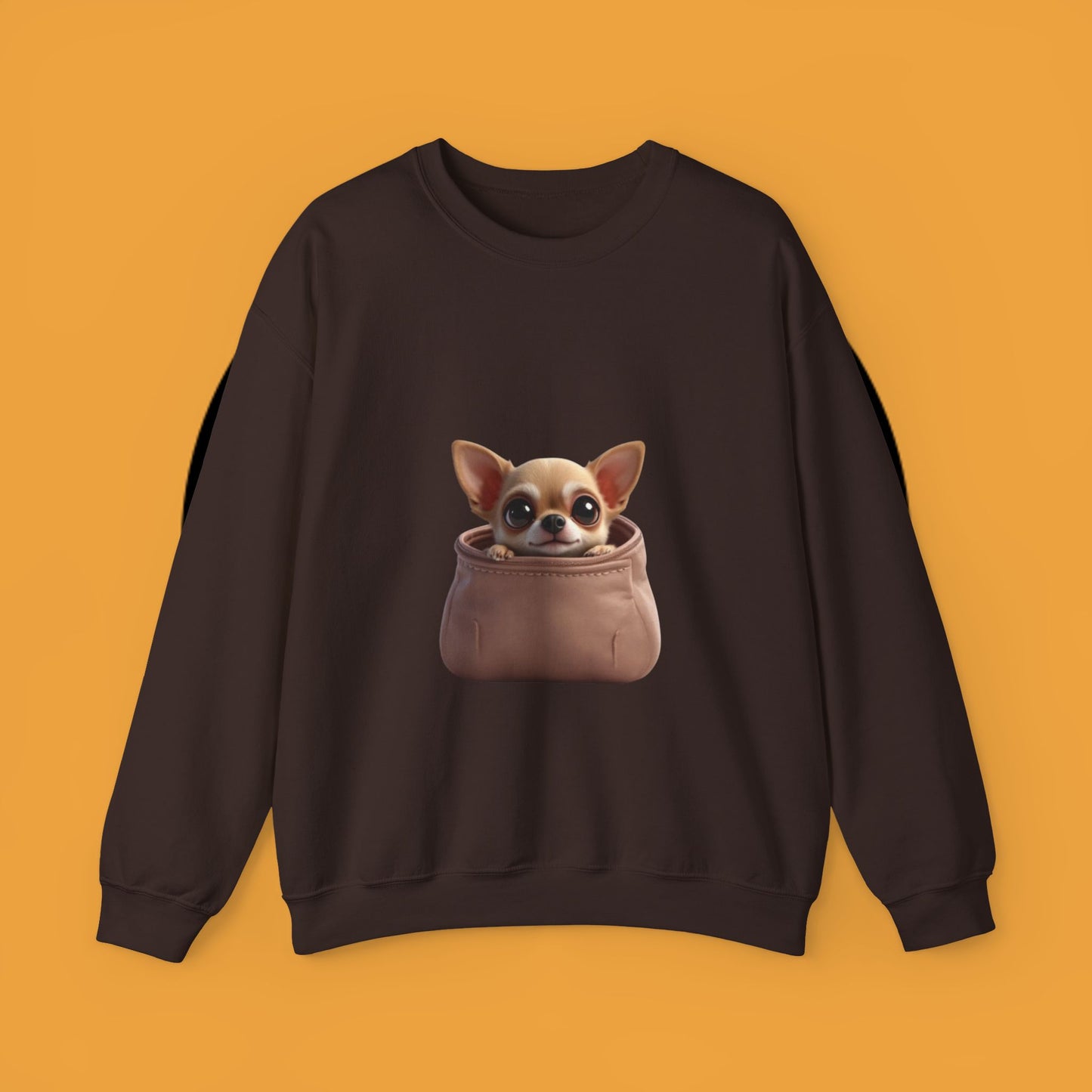 Pocket Chihuahua Sweatshirt - Cute Purse Puppy Design | Small Dog Lover Gift Crewneck