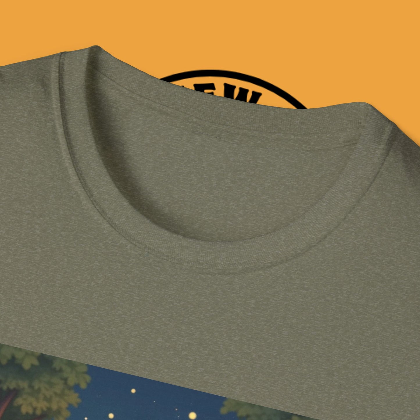 "Camping Adventure Border Collie" - Outdoor Adventure Dog T-Shirt - Border Collie Camping T-Shirt - Outdoor Adventure Dog Under Stars Tee | Nature Lover Pet Gift