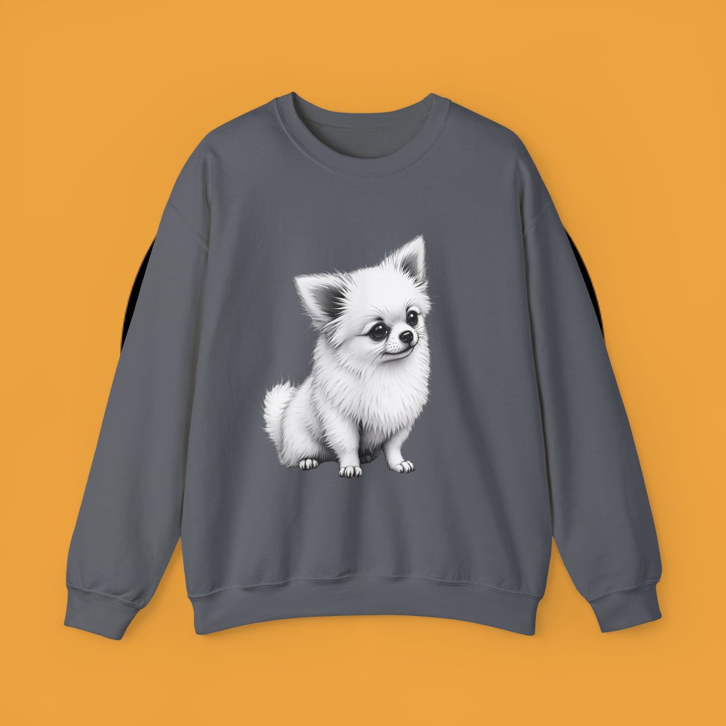 Classic Chihuahua Sketch Sweatshirt | Black White Dog Portrait | Artistic Pet Lover Gift