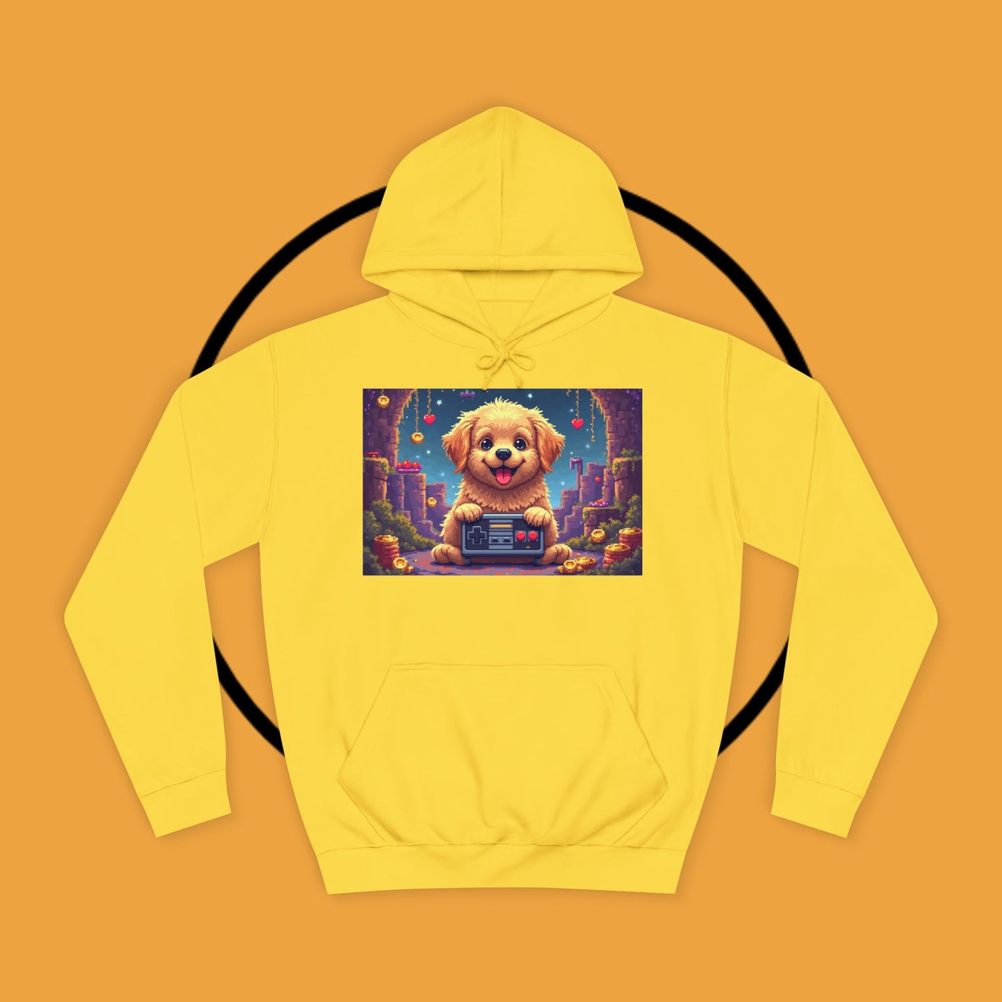 Pixel Pup Gamer Hoodie: Retro Gaming Meets Adorable Fluff