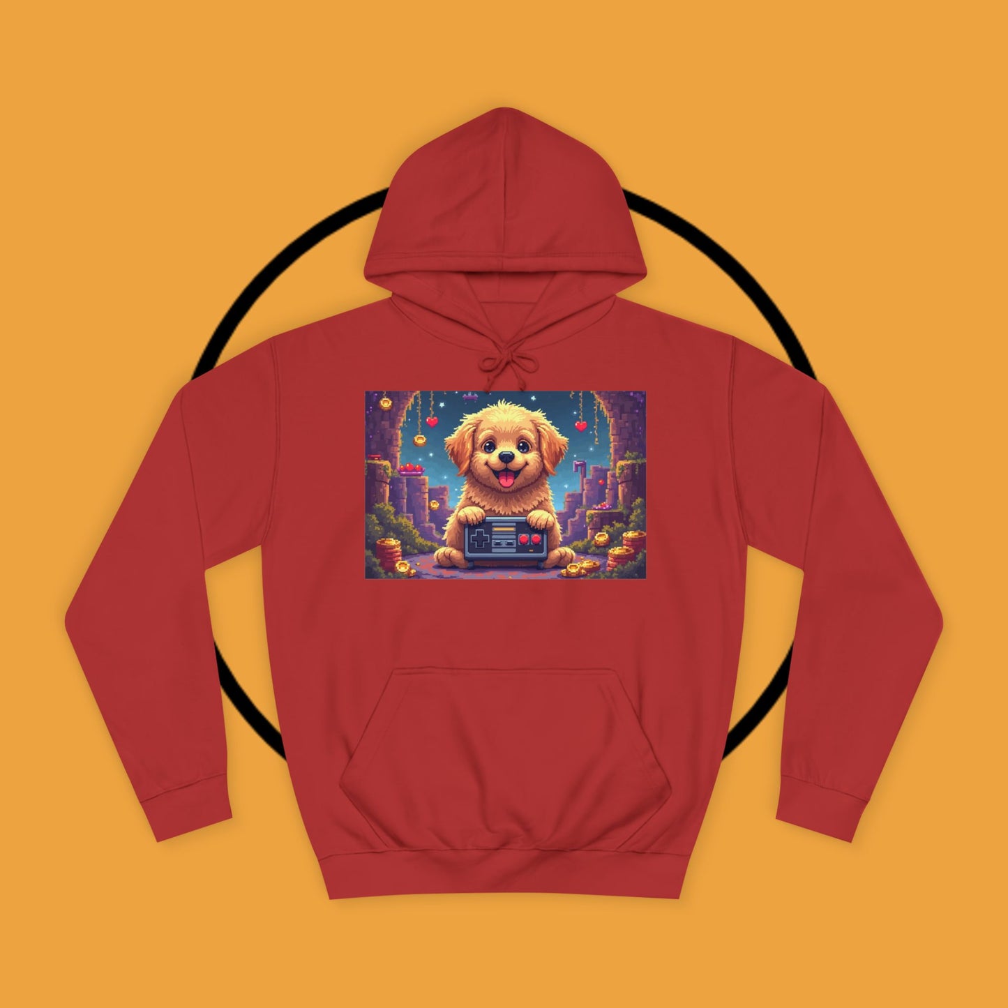Pixel Pup Gamer Hoodie: Retro Gaming Meets Adorable Fluff