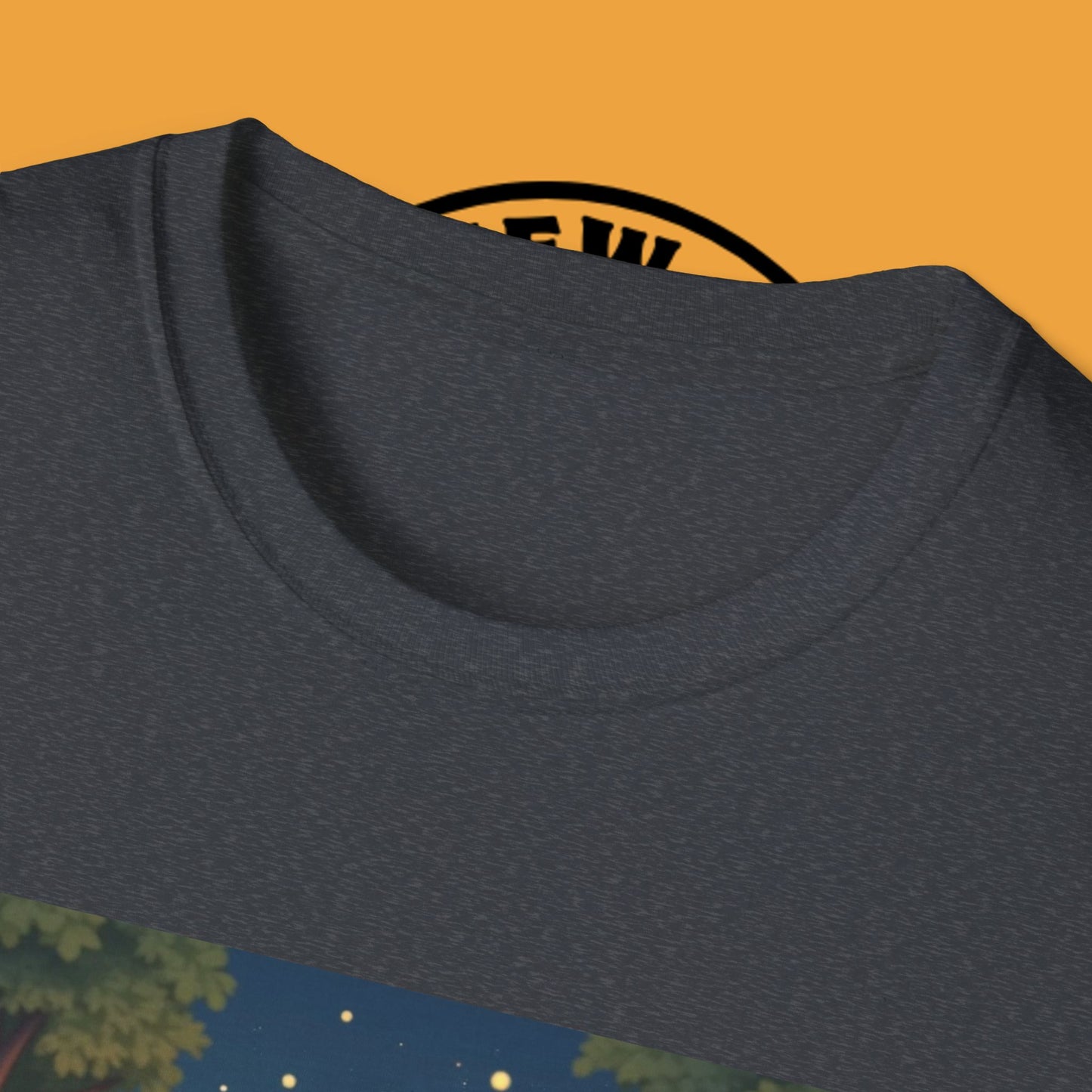 "Camping Adventure Border Collie" - Outdoor Adventure Dog T-Shirt - Border Collie Camping T-Shirt - Outdoor Adventure Dog Under Stars Tee | Nature Lover Pet Gift