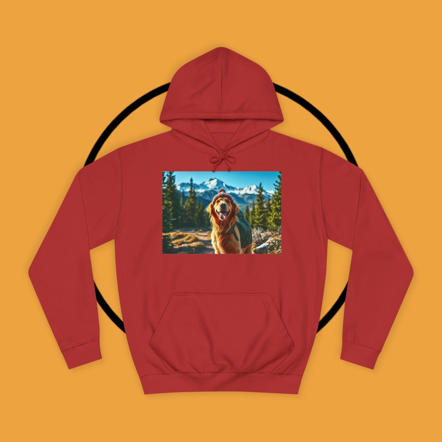 Adventure Awaits – Golden Retriever Mountain Hike Hoodie - Unisex Hoodies