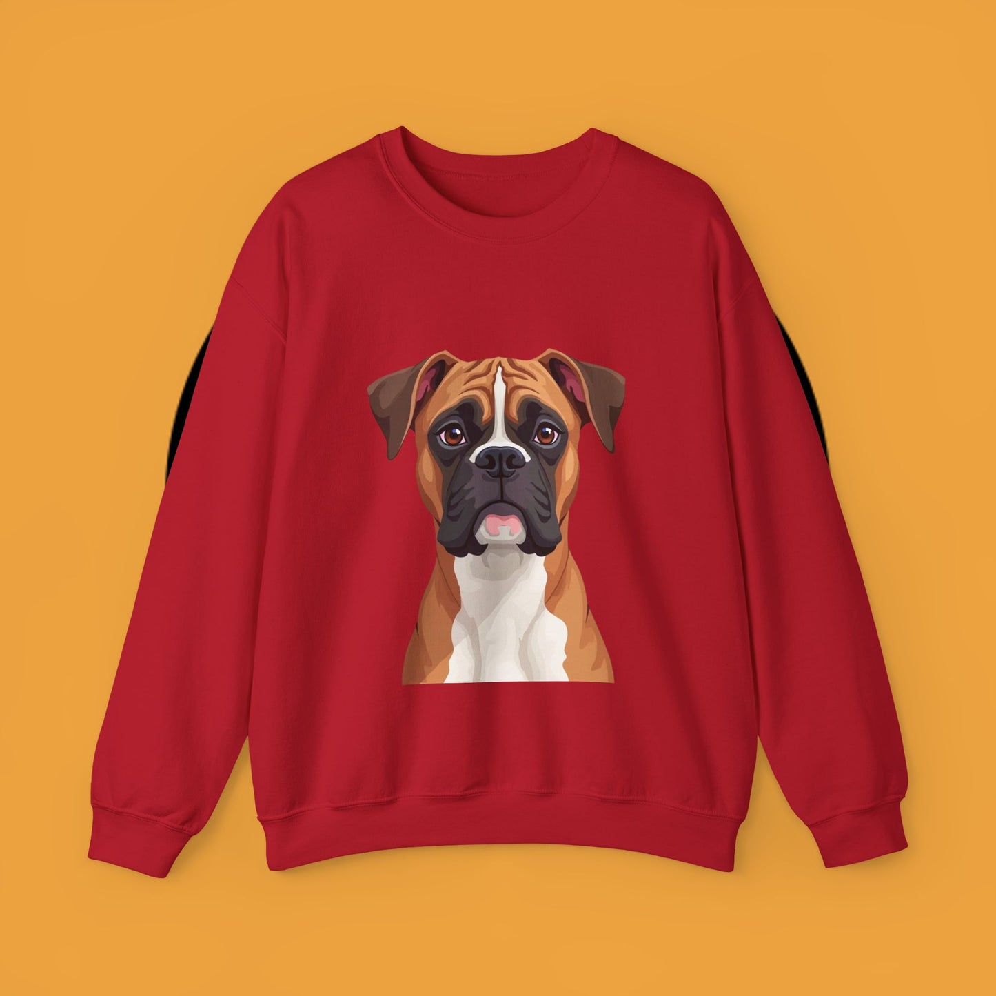 Classic Boxer Dog Portrait Crewneck Sweatshirt | Elegant Dog Lover Gift | Minimalist Boxer Art
