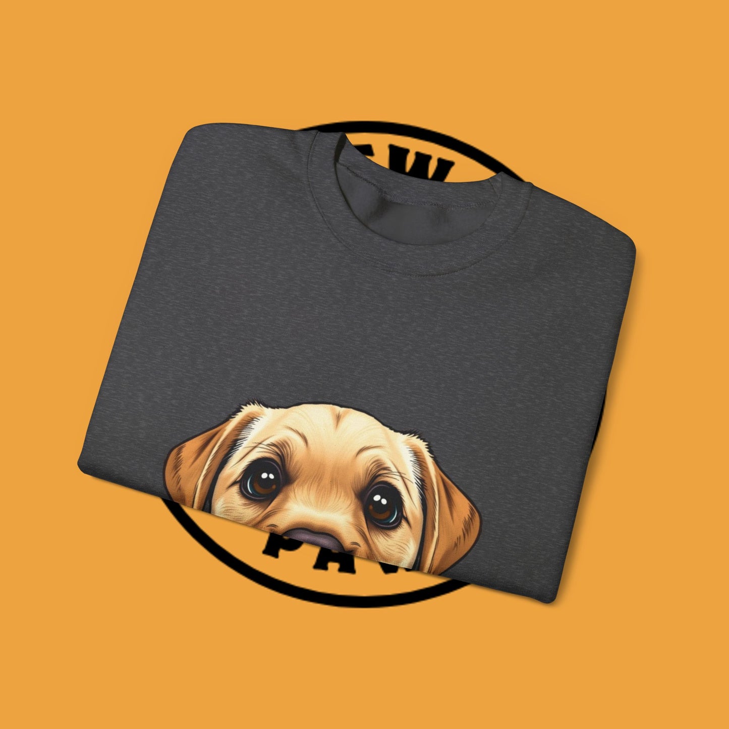 Labrador Puppy Crewneck Sweatshirt - Cartoon Dog Digital Art