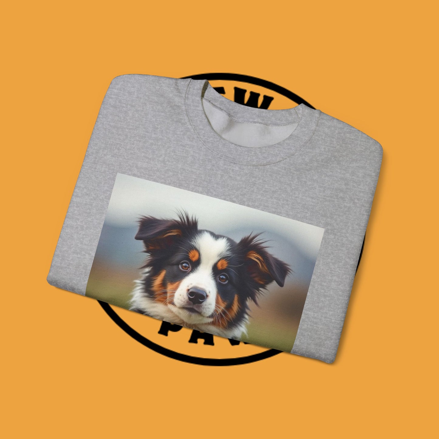 Photographer Dog Crewneck Sweatshirt - Cute Puppy with Vintage Camera Design | Photography Lover Gift