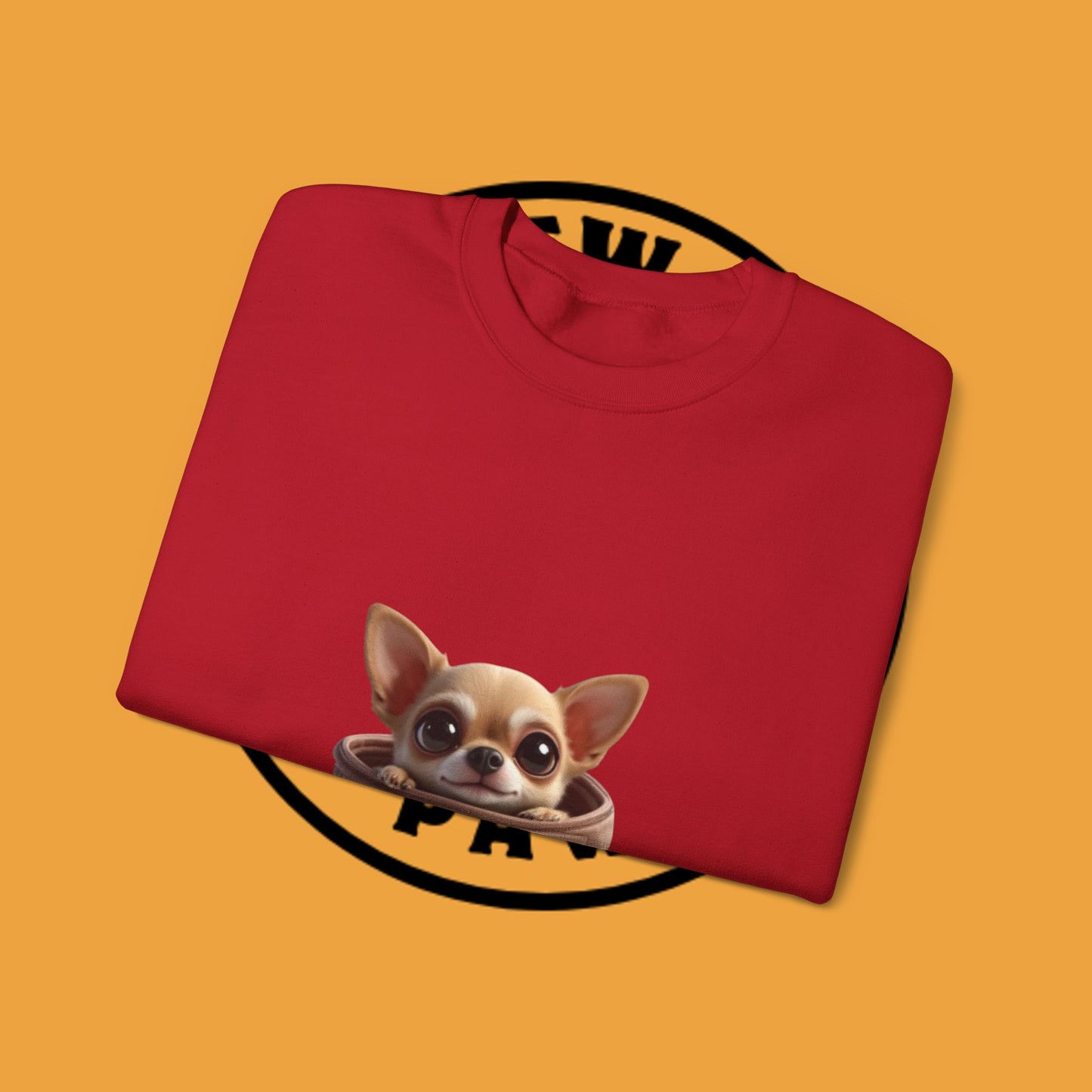 Pocket Chihuahua Sweatshirt - Cute Purse Puppy Design | Small Dog Lover Gift Crewneck