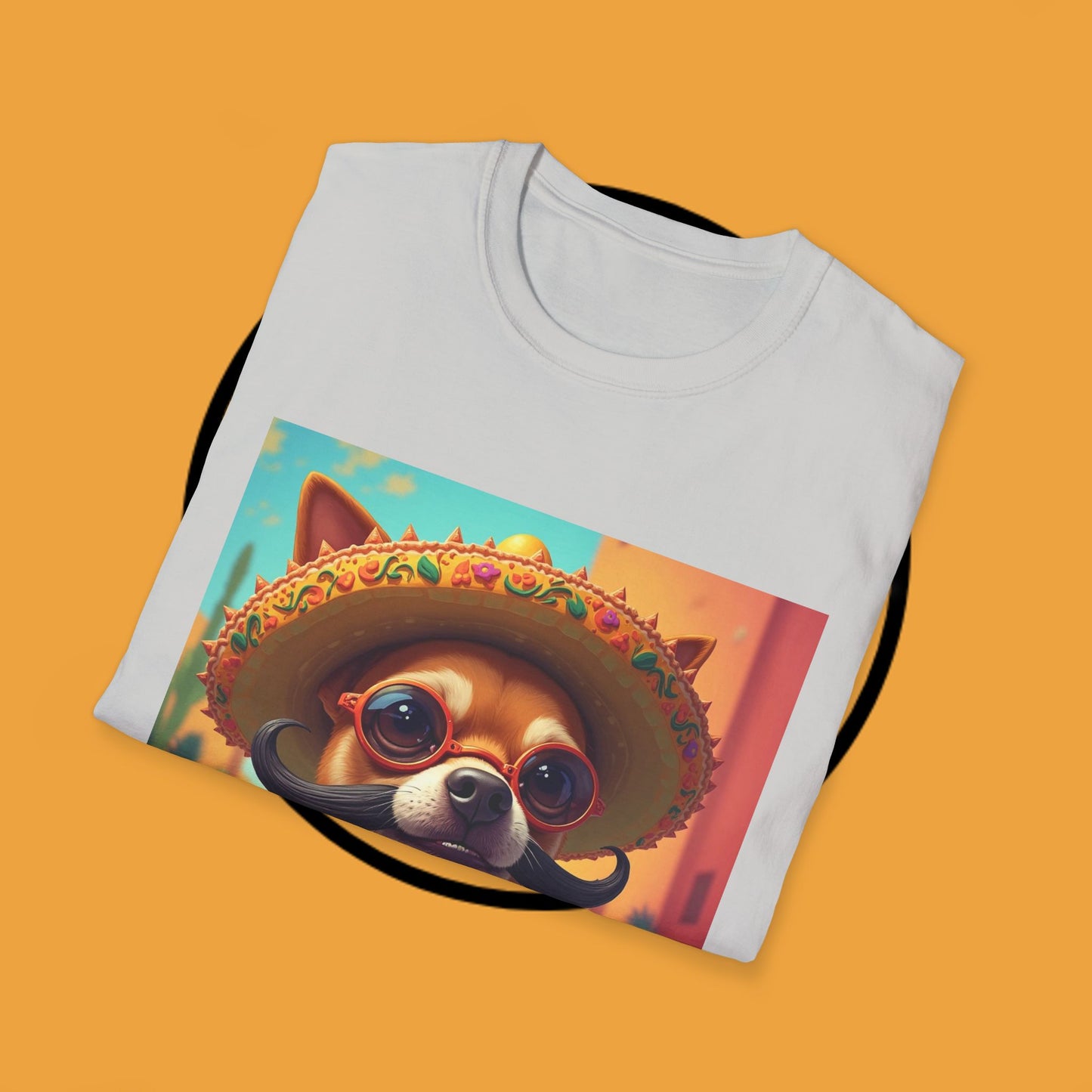 Mexican Mariachi Chihuahua T-Shirt - Cinco de Mayo Dog Art - Festive Sombrero Pet Tee - Cultural Celebration Shirt