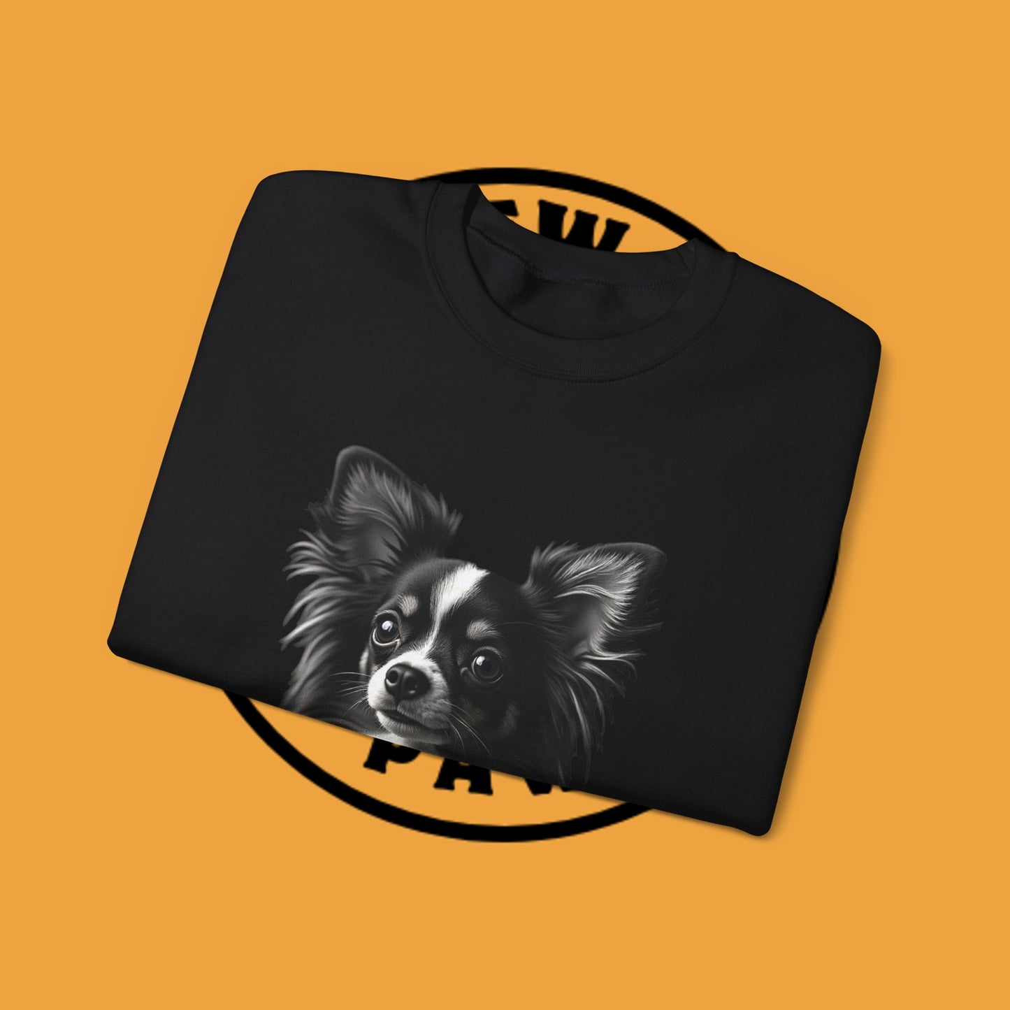 Vintage Chihuahua Portrait Sweatshirt | Black White Dog Photography | Classic Pet Art Design