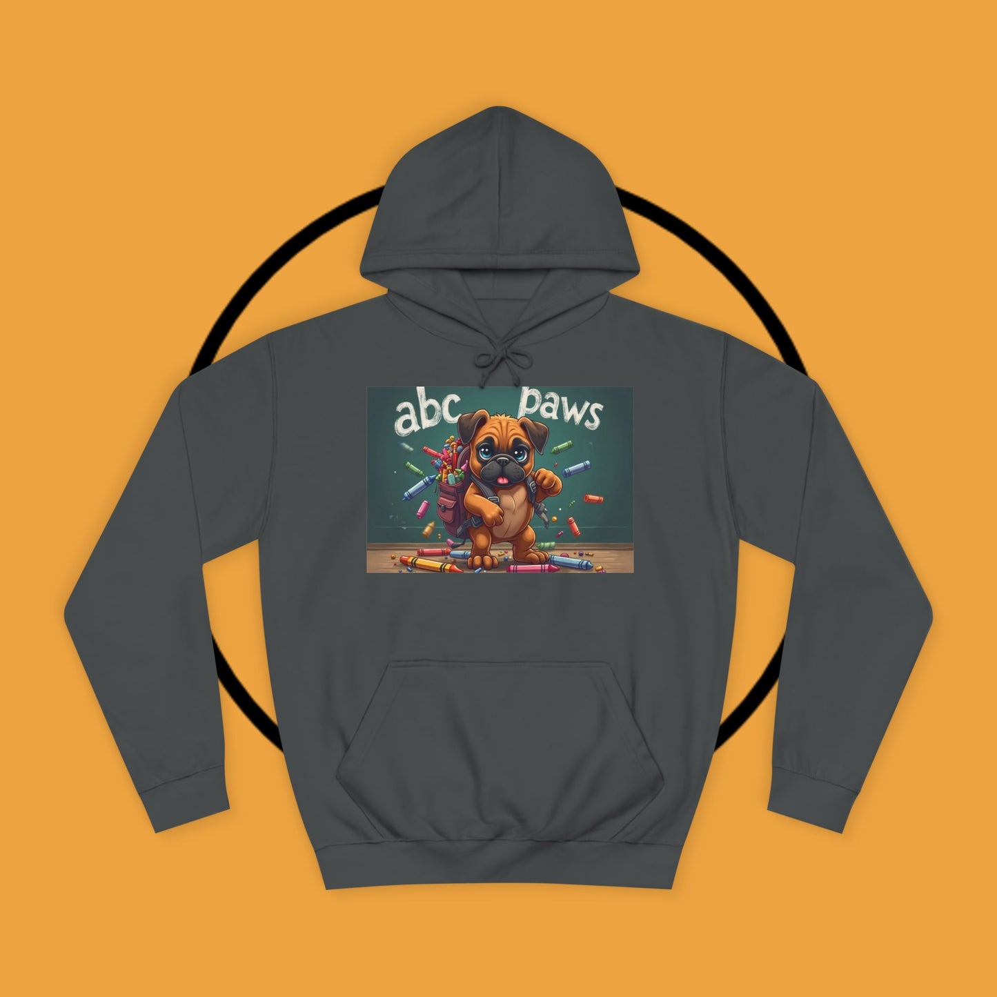 ABC Paws School Boxer Puppy Hoodie | Back to School Dog Gift | Teacher Pet Apparel | Educational Fun