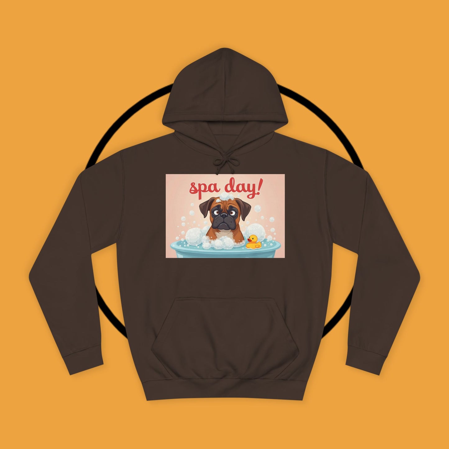 Spa Day Boxer Dog Hoodie | Self-Care Relaxation Gift | Pamper Day Pet Apparel | Wellness Vibes