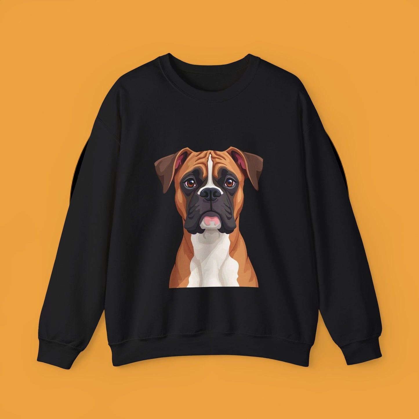 Classic Boxer Dog Portrait Crewneck Sweatshirt | Elegant Dog Lover Gift | Minimalist Boxer Art