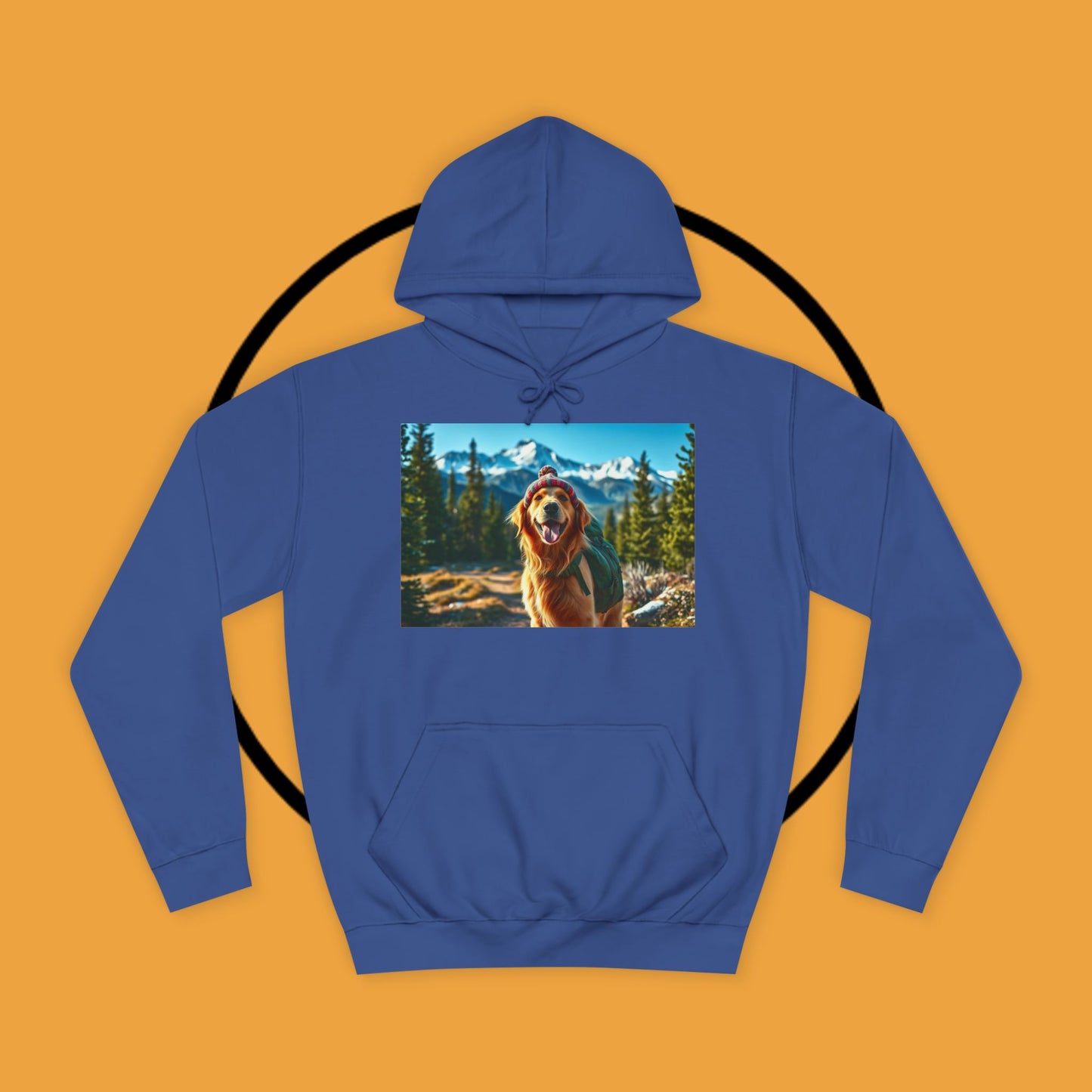 Adventure Awaits – Golden Retriever Mountain Hike Hoodie - Unisex Hoodies