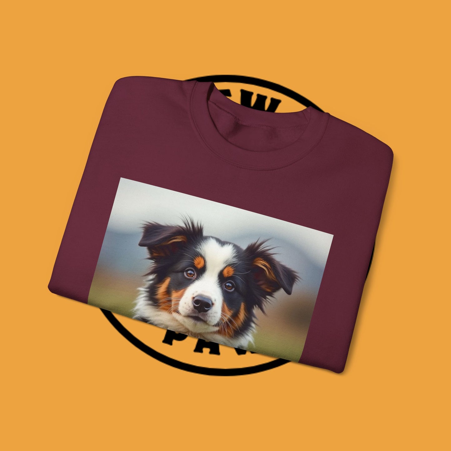 Photographer Dog Crewneck Sweatshirt - Cute Puppy with Vintage Camera Design | Photography Lover Gift