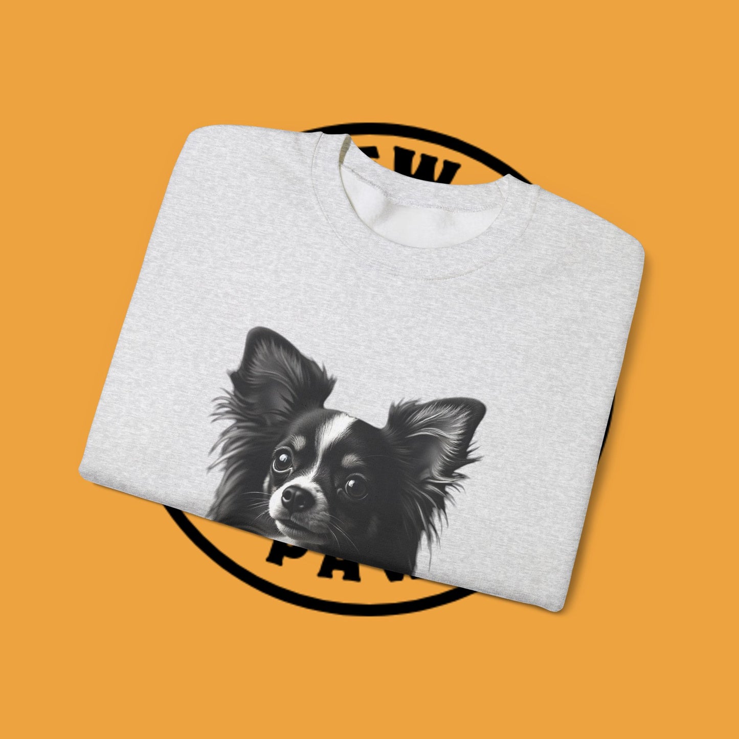 Vintage Chihuahua Portrait Sweatshirt | Black White Dog Photography | Classic Pet Art Design