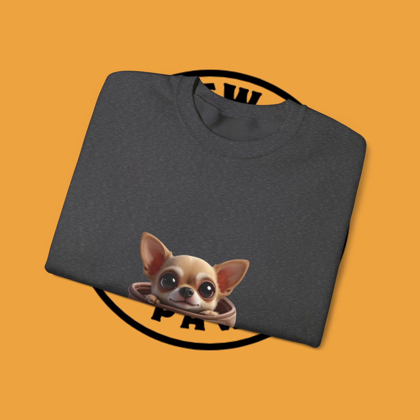 Pocket Chihuahua Sweatshirt - Cute Purse Puppy Design | Small Dog Lover Gift Crewneck