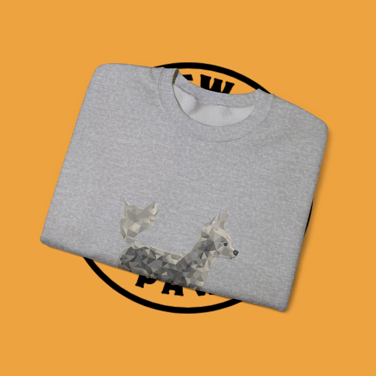 Geometric Chihuahua Sweatshirt | Low Poly Dog Art Crewneck | Modern Pet Lover Gift