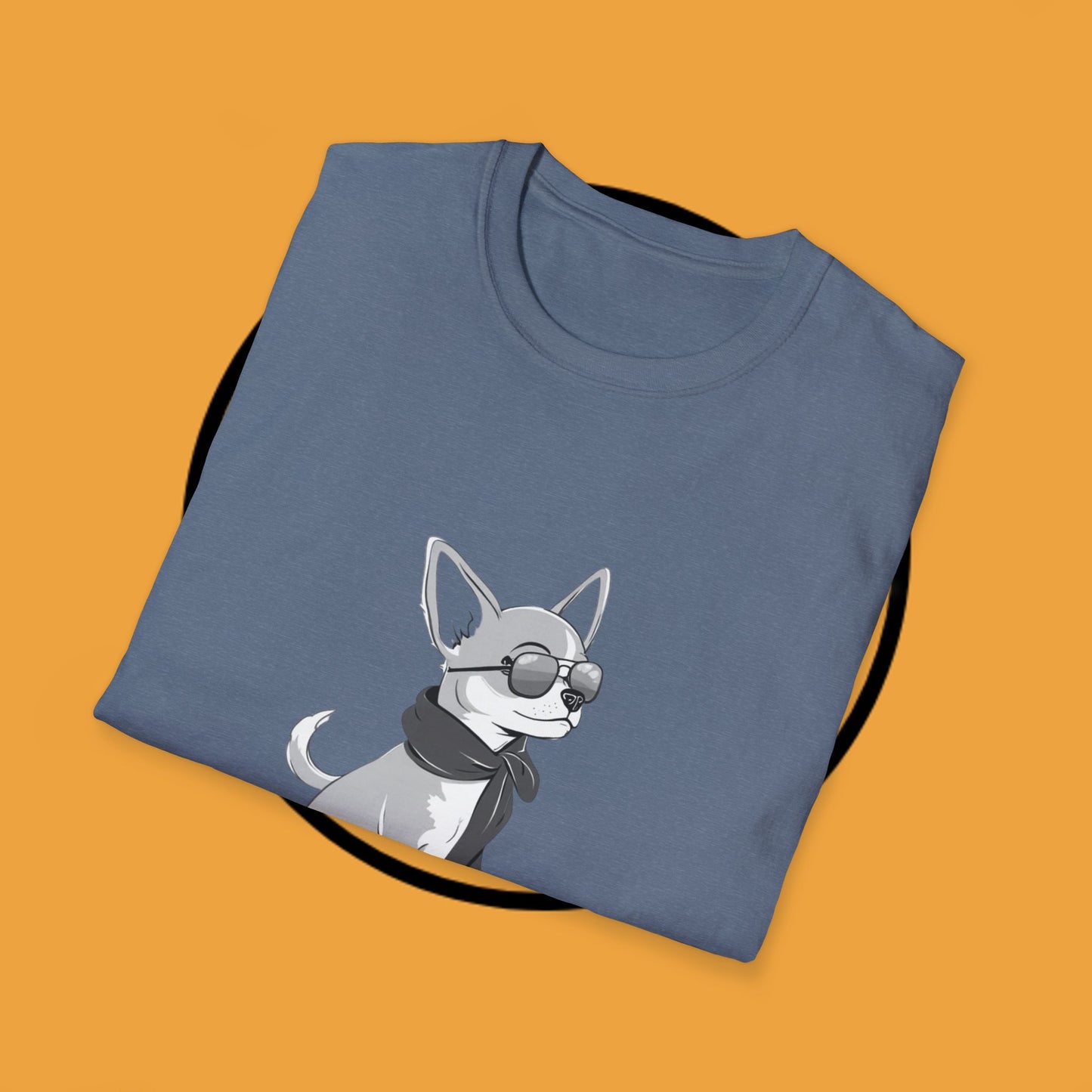🕶️ Cool Chihuahua Sunglasses T-Shirt - Stylish Dog Aviator Scarf Tee | Hipster Pet Fashion Shirt 🕶️