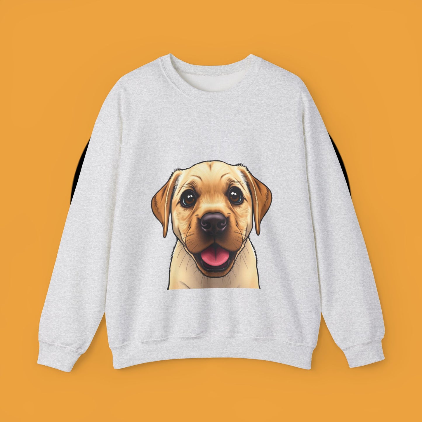 Labrador Puppy Crewneck Sweatshirt - Cartoon Dog Digital Art