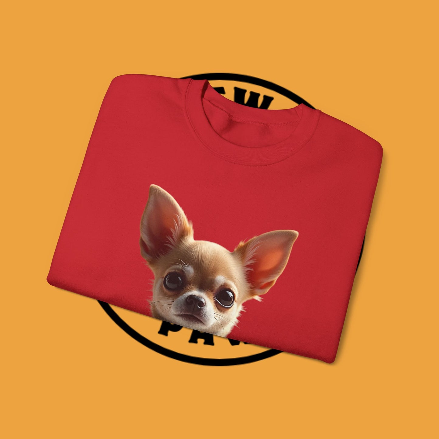 Luxury Chihuahua Sweatshirt | Premium Designer Dog Portrait | High-End Pet Lover Fashion