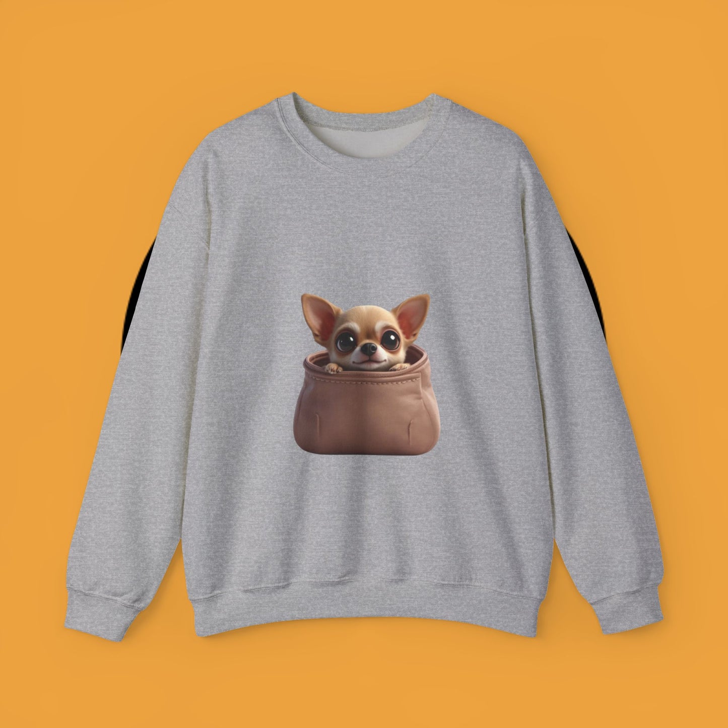 Pocket Chihuahua Sweatshirt - Cute Purse Puppy Design | Small Dog Lover Gift Crewneck