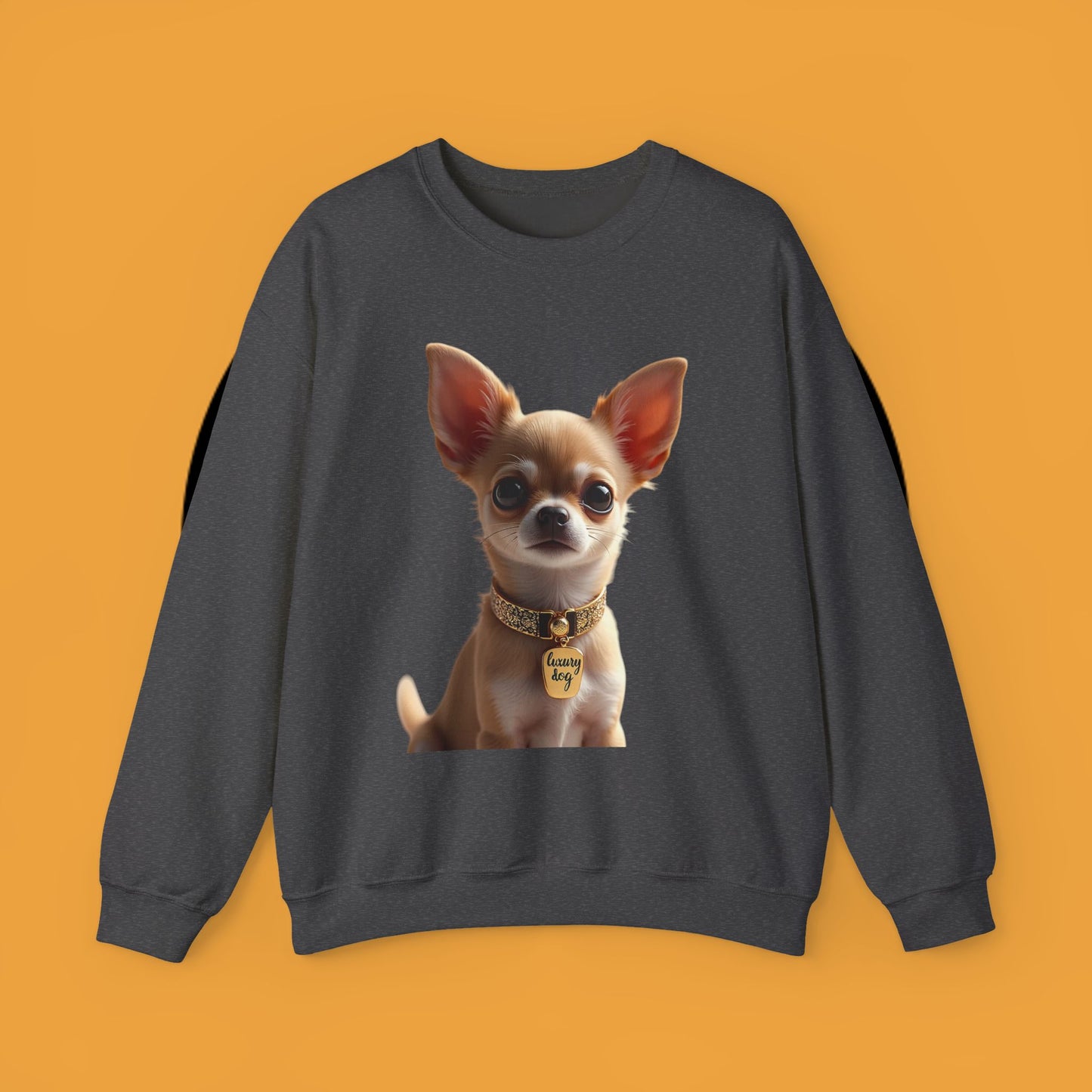 Luxury Chihuahua Sweatshirt | Premium Designer Dog Portrait | High-End Pet Lover Fashion