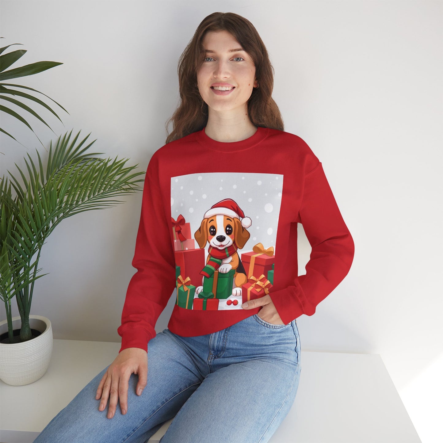 Adorable Christmas Beagle Sweatshirt – Perfect for the Holiday Season!