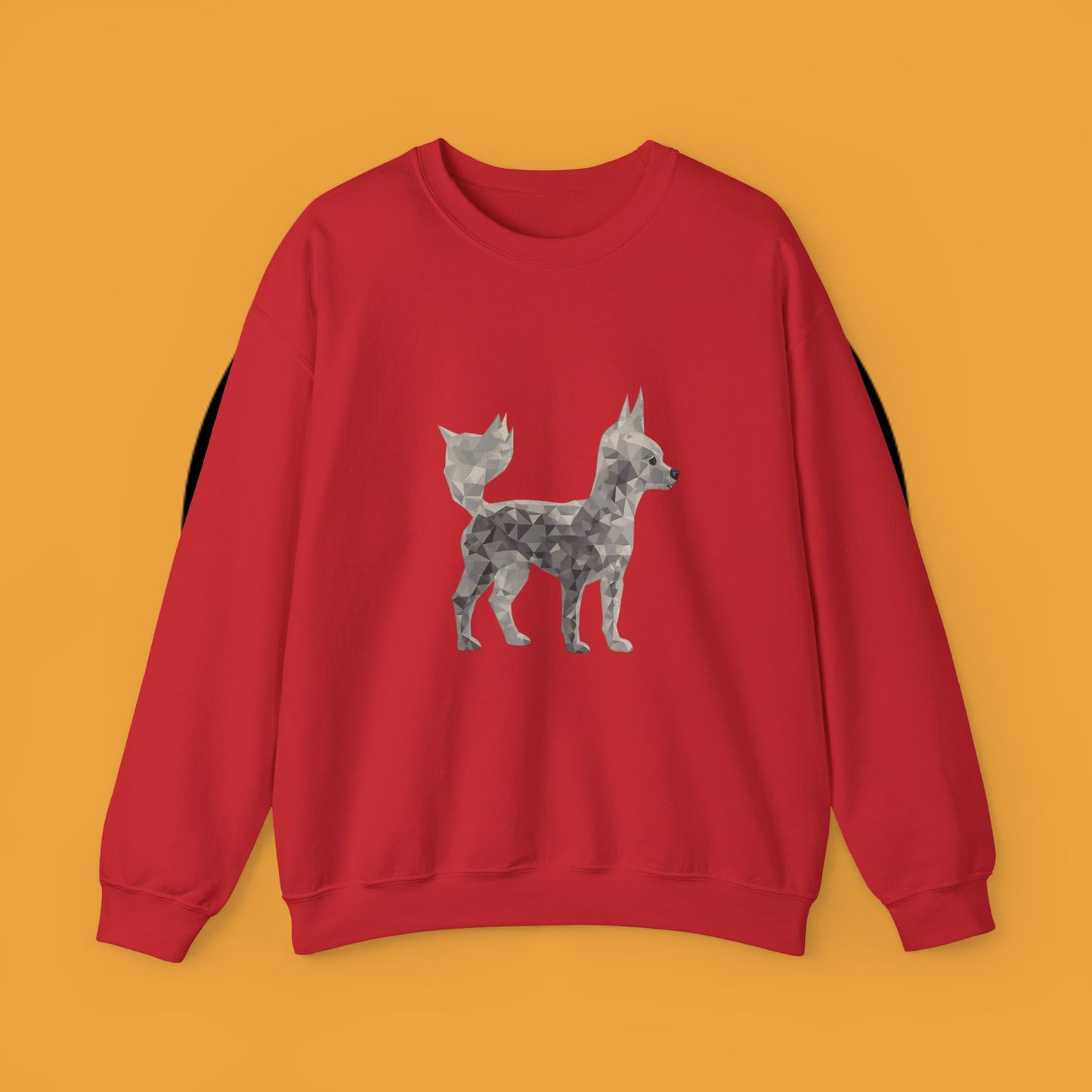 Geometric Chihuahua Sweatshirt | Low Poly Dog Art Crewneck | Modern Pet Lover Gift
