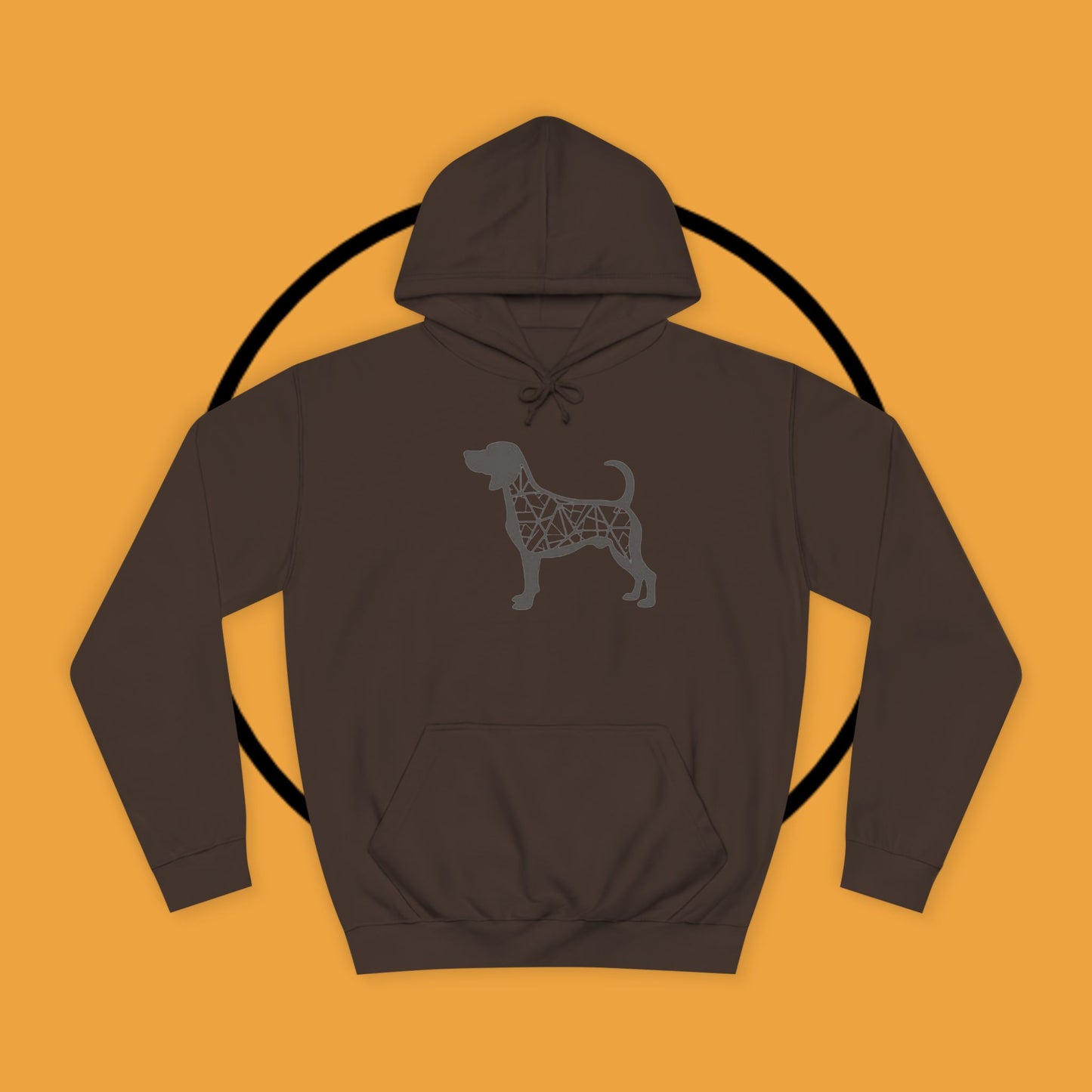 πΊ Geometric Beagle Hoodie - Modern Art Meets Canine Love! π¨ - Unisex Hoodie