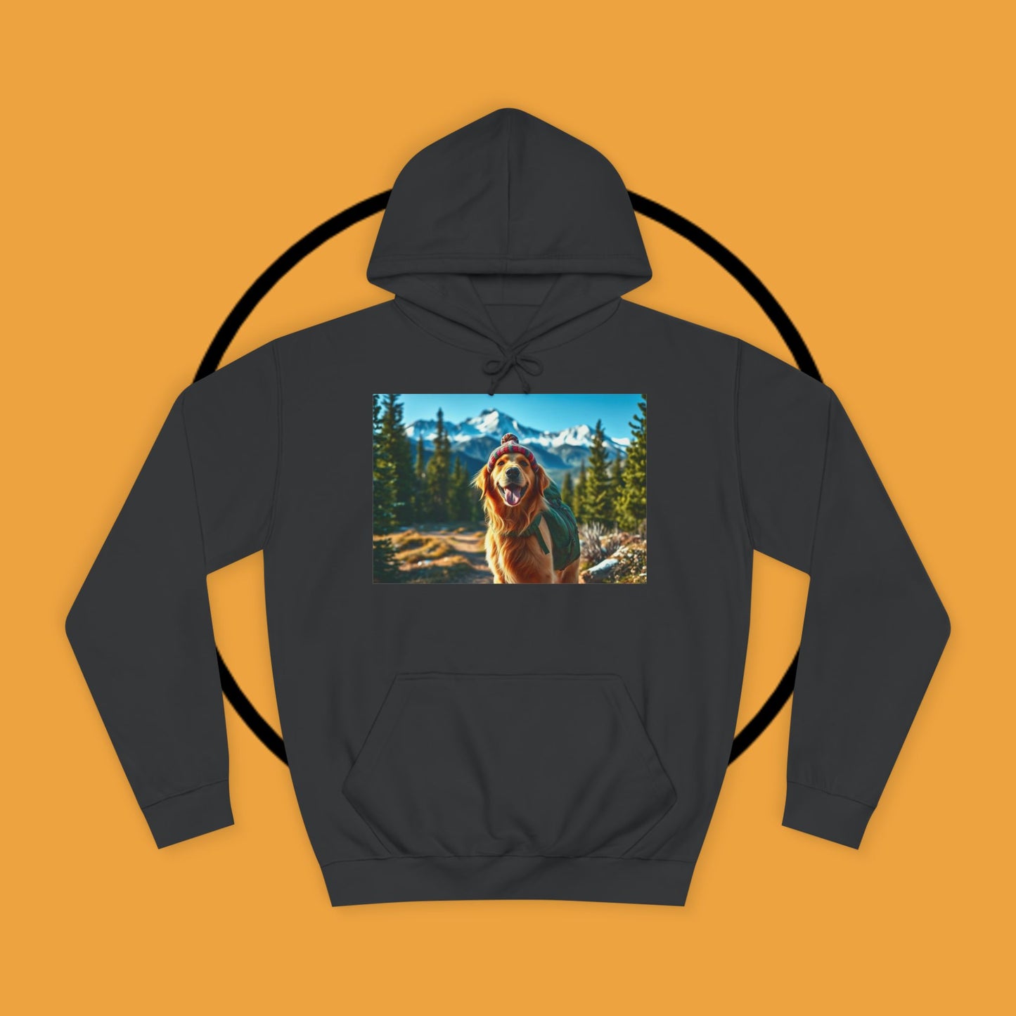 Adventure Awaits – Golden Retriever Mountain Hike Hoodie - Unisex Hoodies