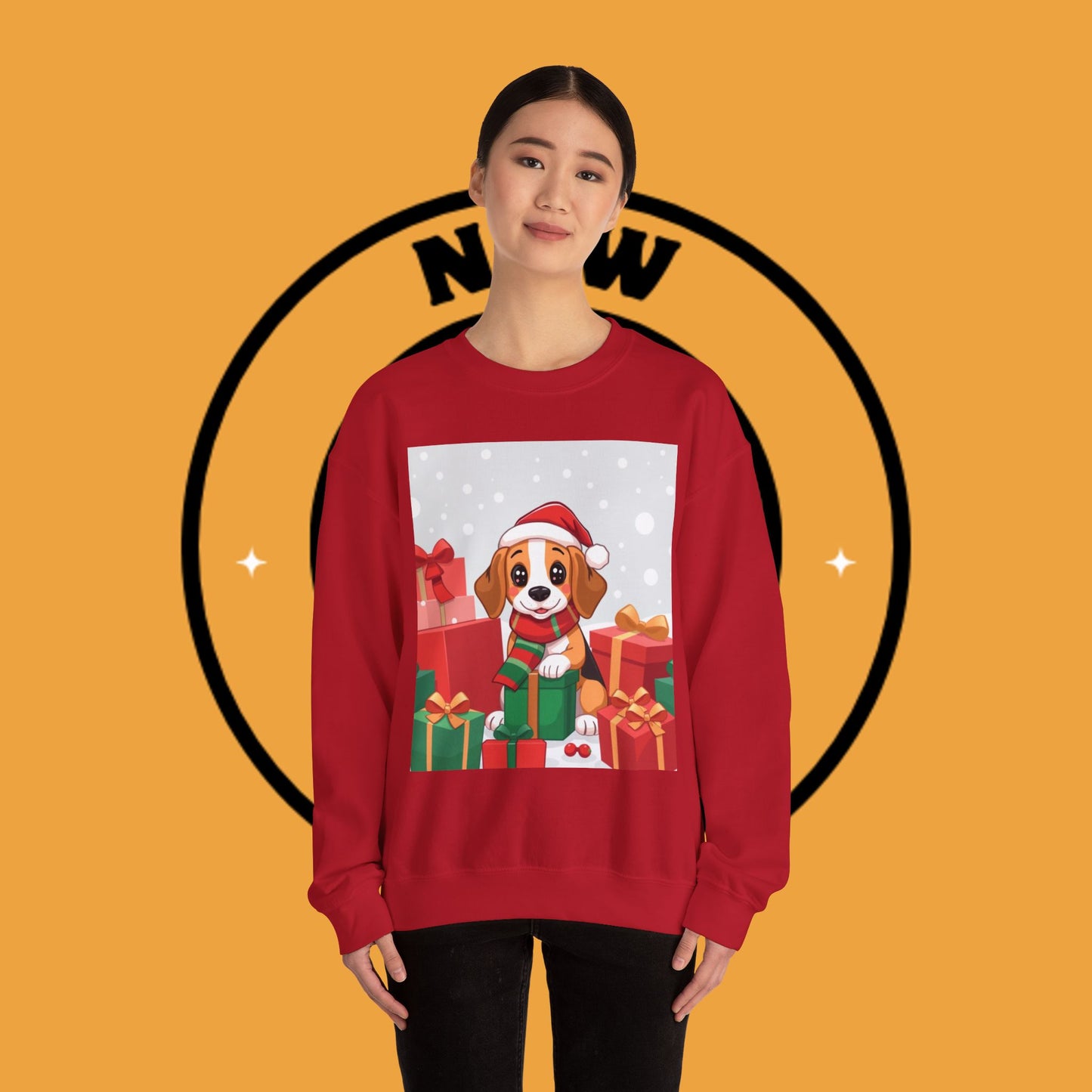 Adorable Christmas Beagle Sweatshirt – Perfect for the Holiday Season!