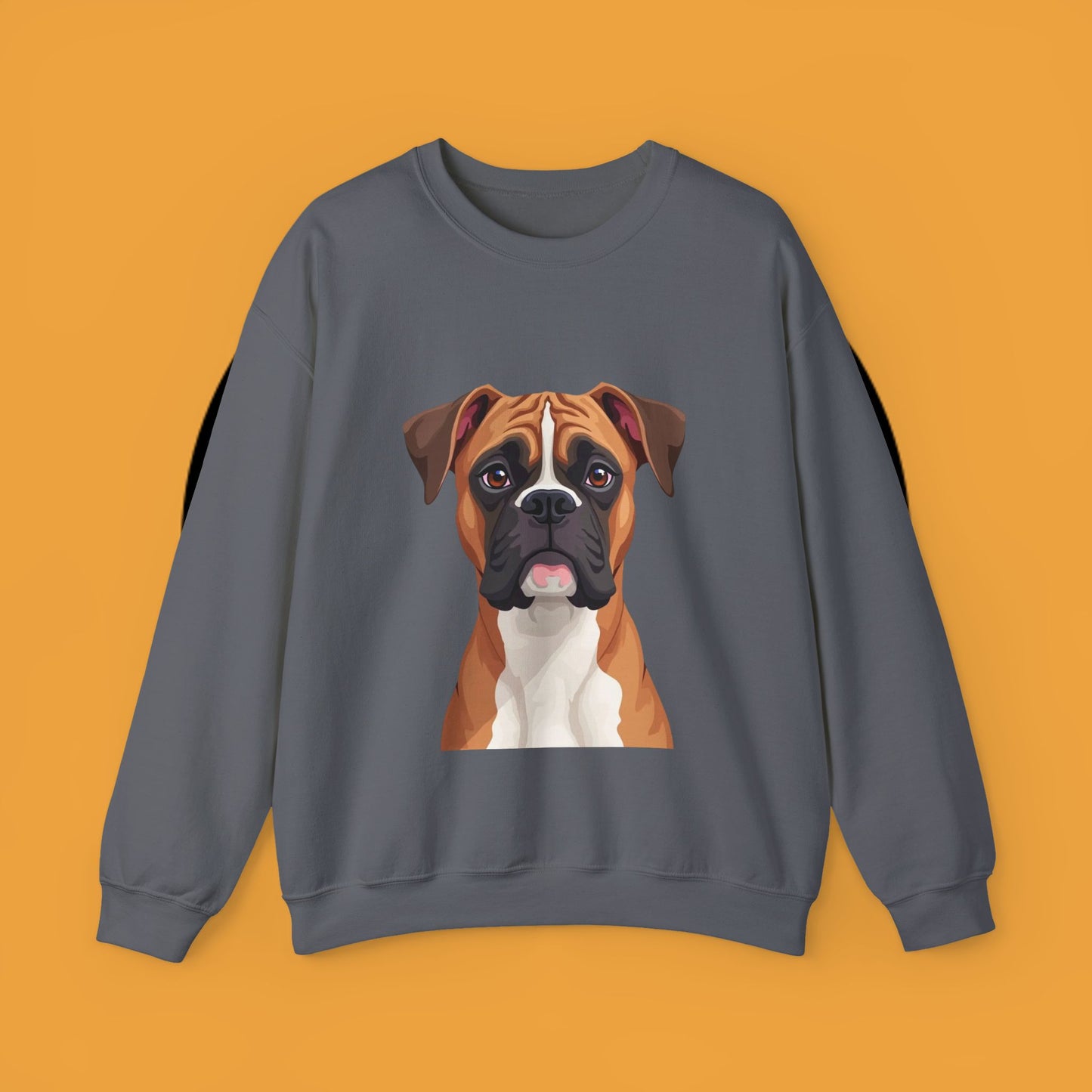 Classic Boxer Dog Portrait Crewneck Sweatshirt | Elegant Dog Lover Gift | Minimalist Boxer Art