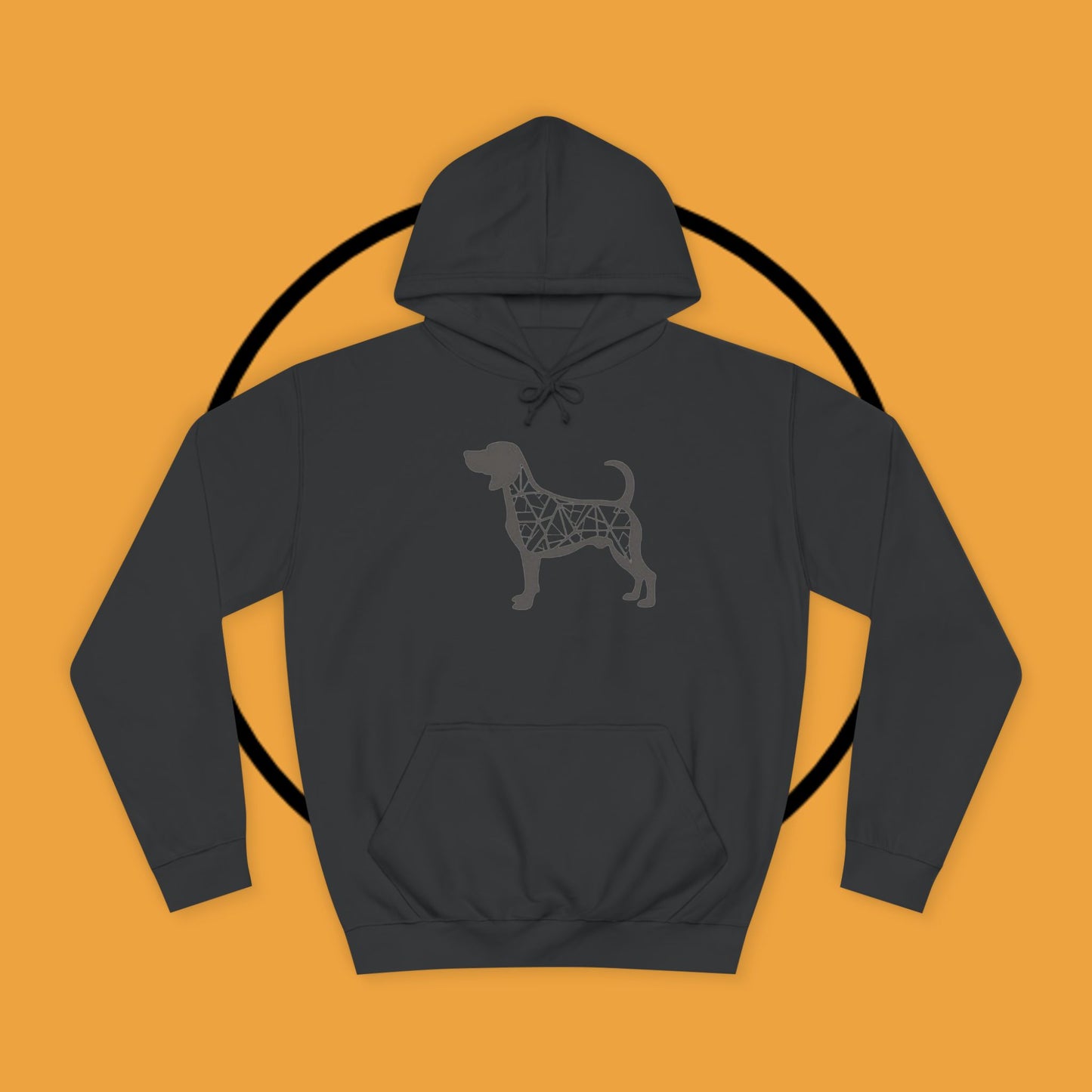 πΊ Geometric Beagle Hoodie - Modern Art Meets Canine Love! π¨ - Unisex Hoodie